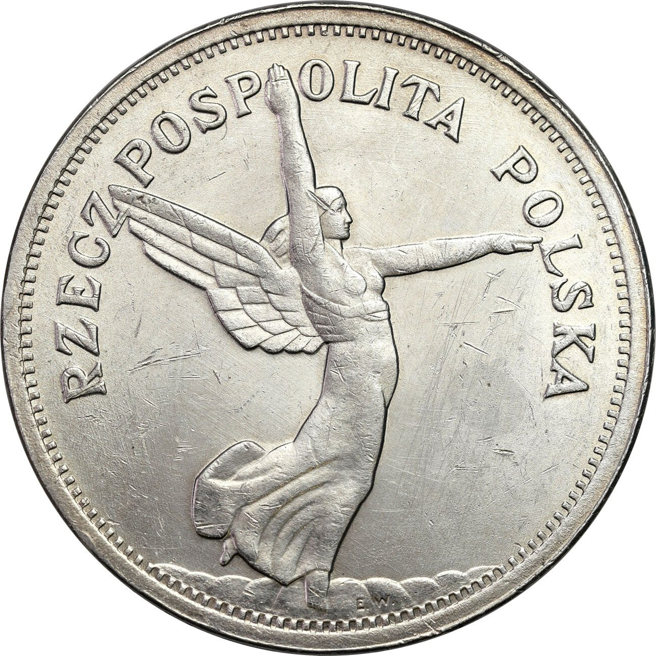 II RP. 5 złotych 1928 Nike bez znaku mennicy - ŁADNE