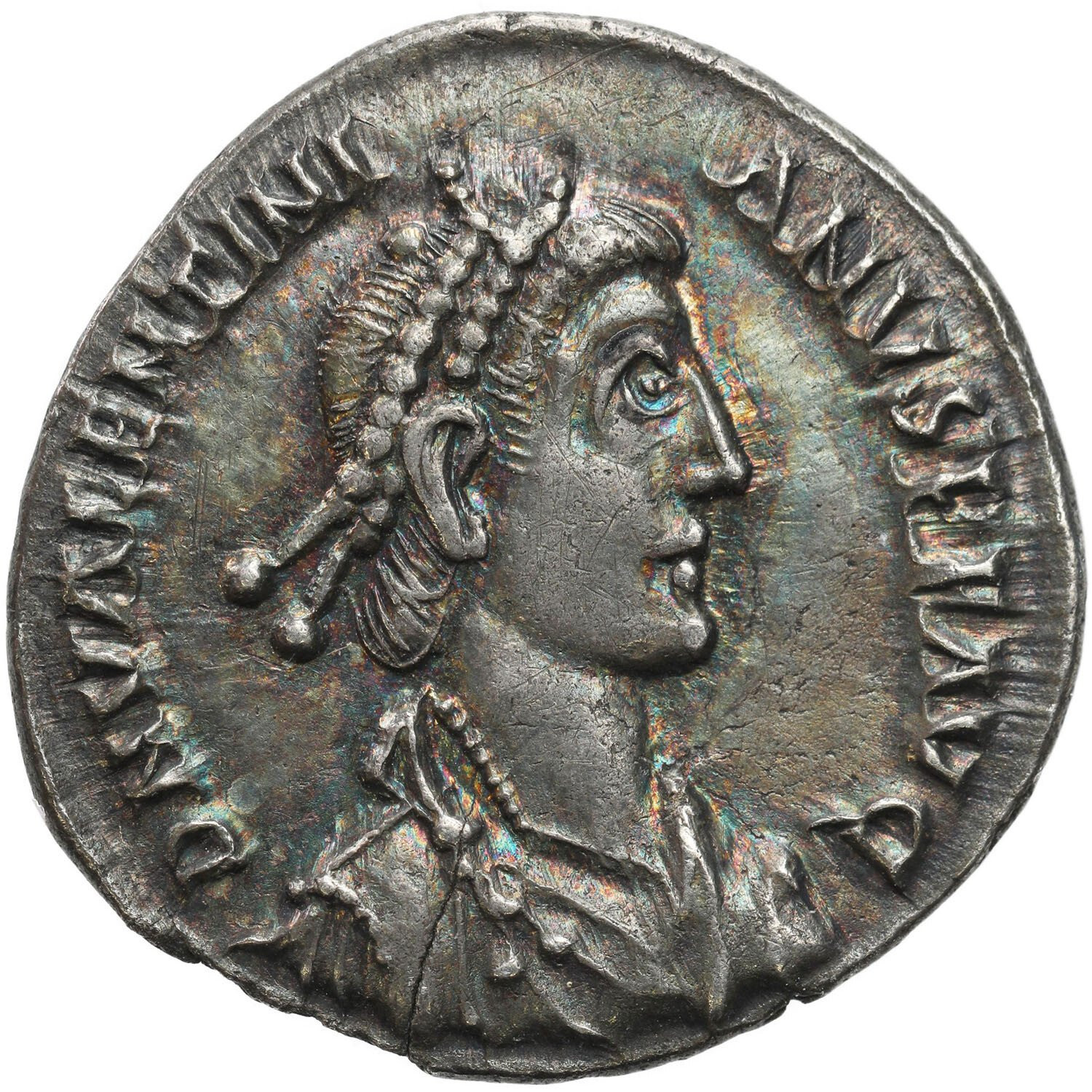 Cesarstwo Rzymskie. Walentynian II (375-392 n.e.), Siliqua, Trever - ŁADNA