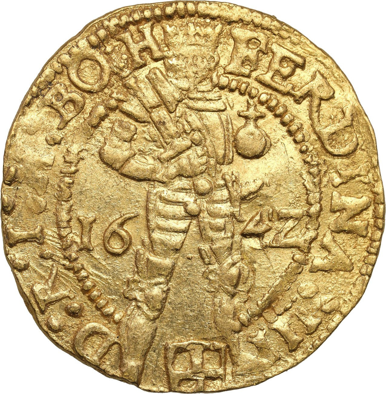 Niderlandy, Zwolle. Ferdynand III. Dukat 1642 - PIĘKNY