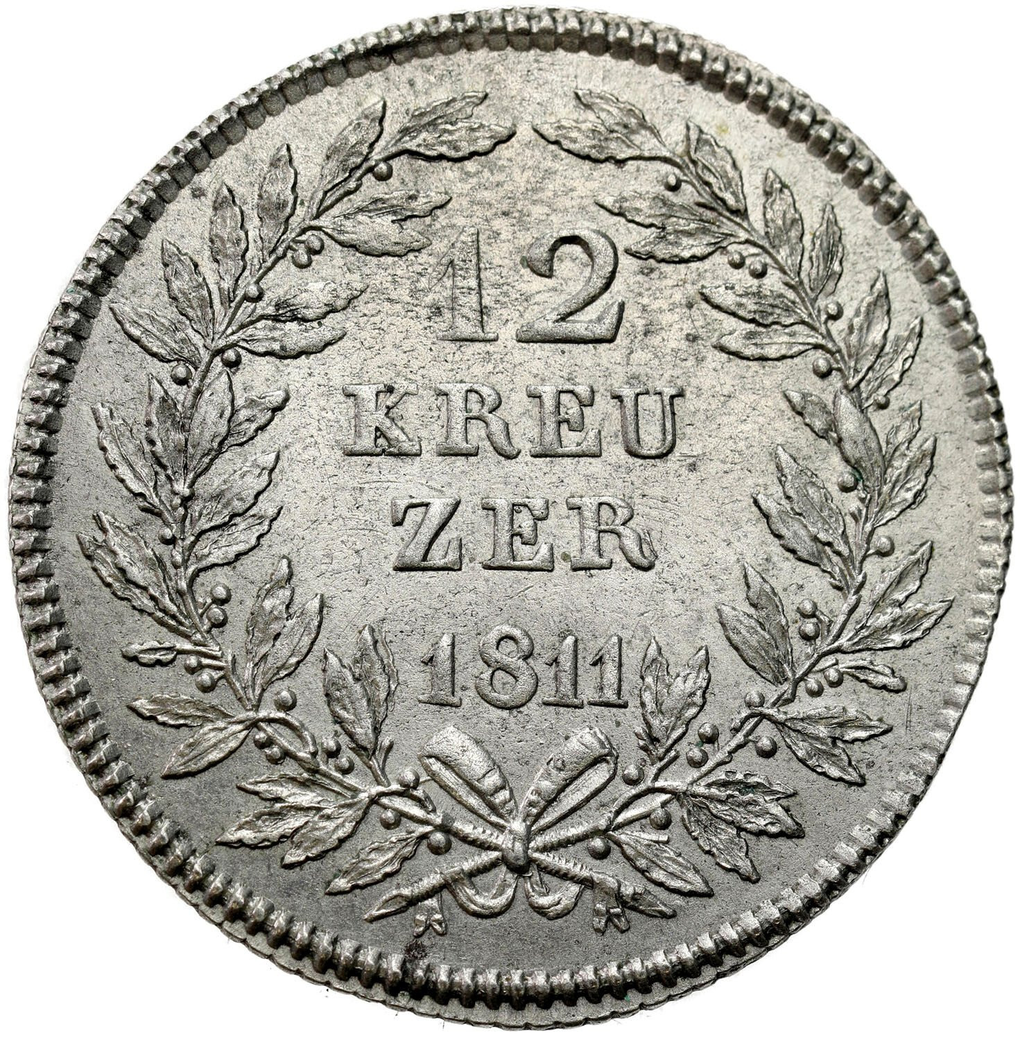 Niemcy, Isenburg. Karol I 12 Kreuzer= 1/10 talara 1811 