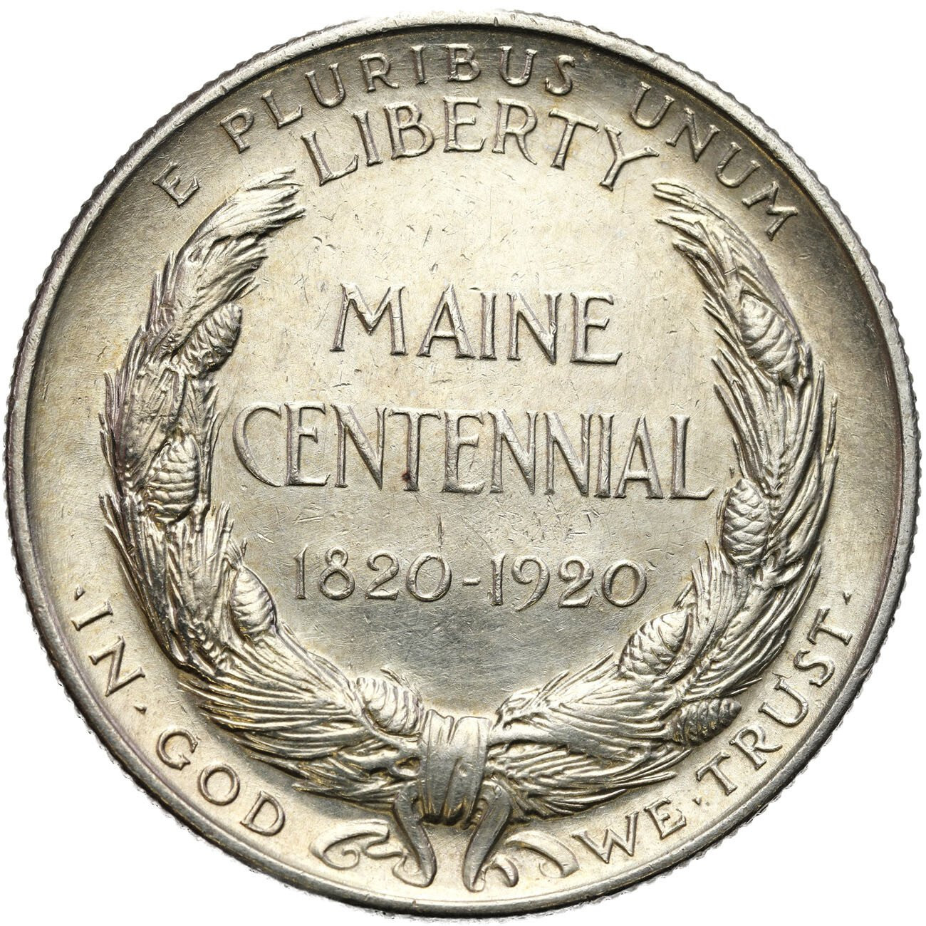 USA. 1/2  dolara (50 centów) 1920 Maine Centennial 