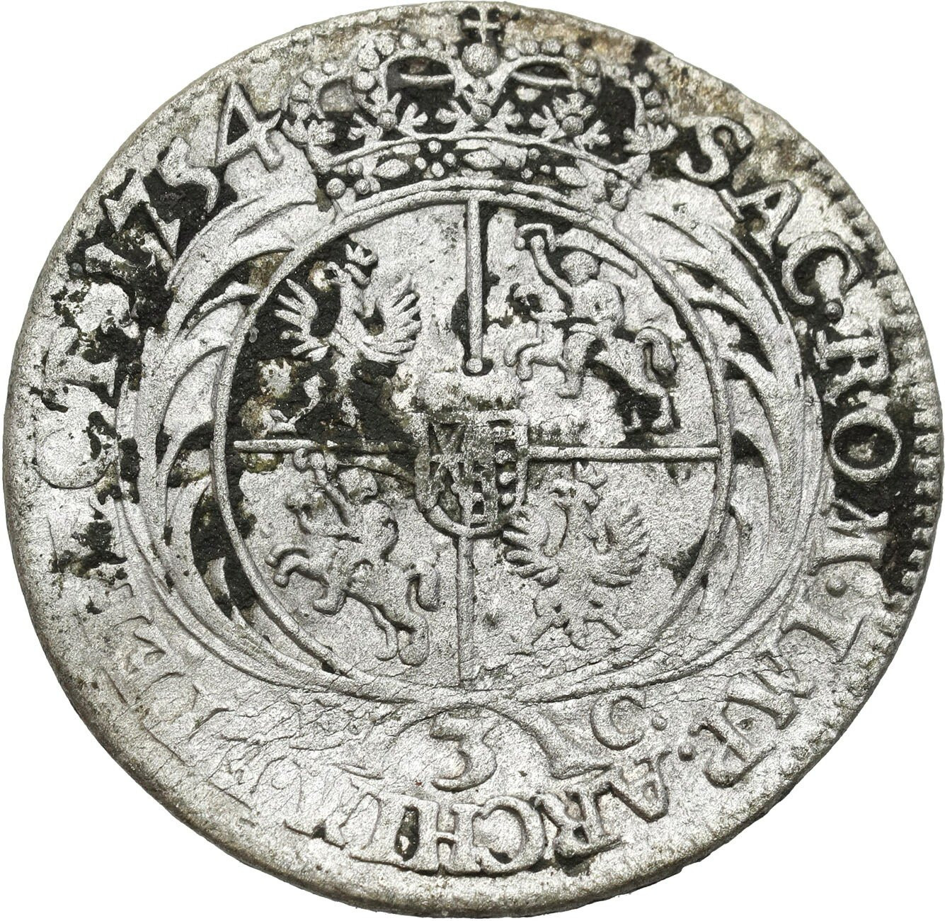 August III Sas Trojak (3 grosze) 1754 Lipsk - RZADKI