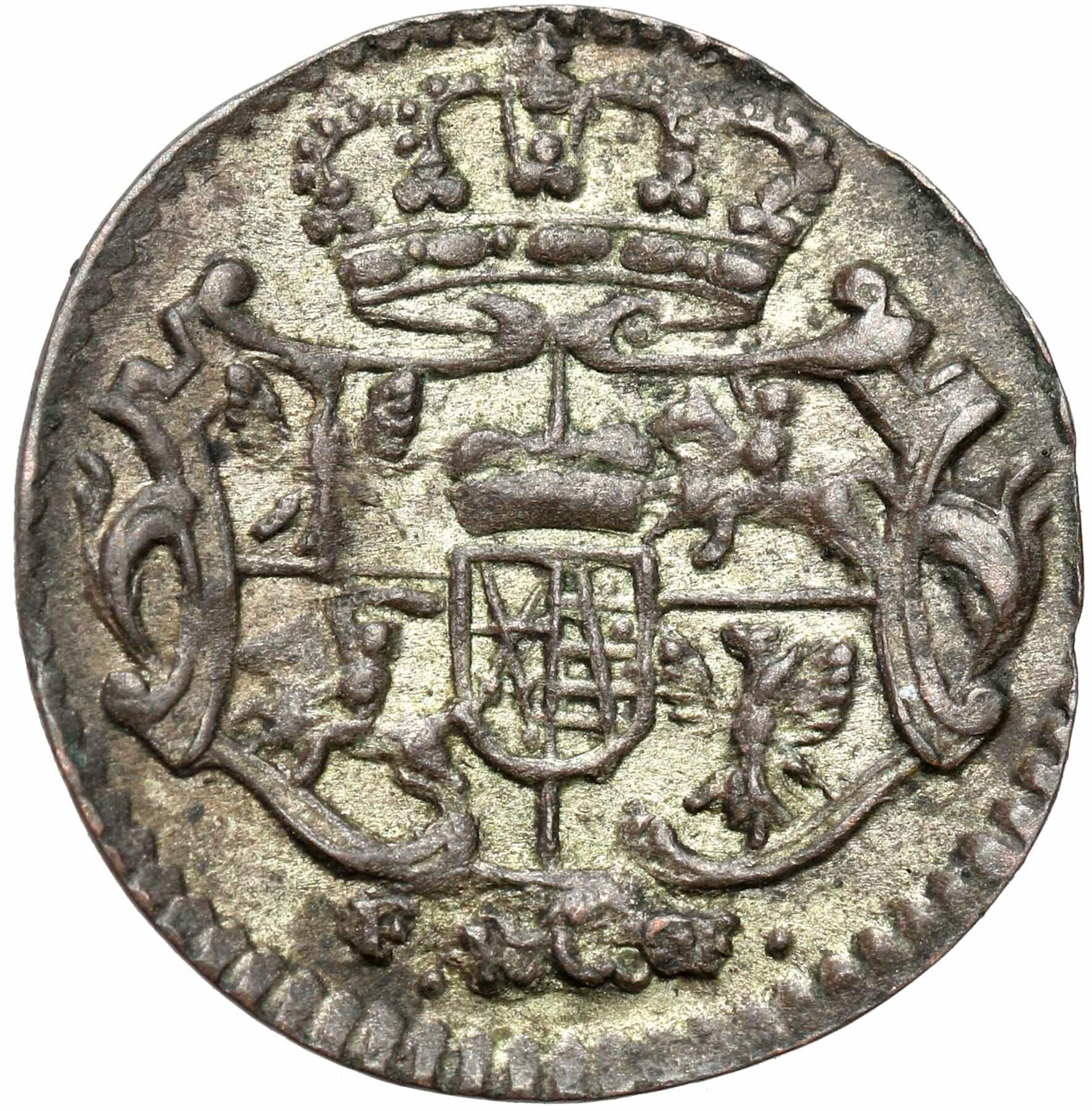 August III Sas. Halerz (fenig) 1755 FWôF Drezno 