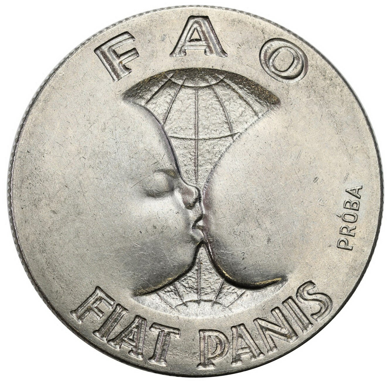 PRL. PRÓBA Nikiel 10 złotych 1971 - FAO fiat panis
