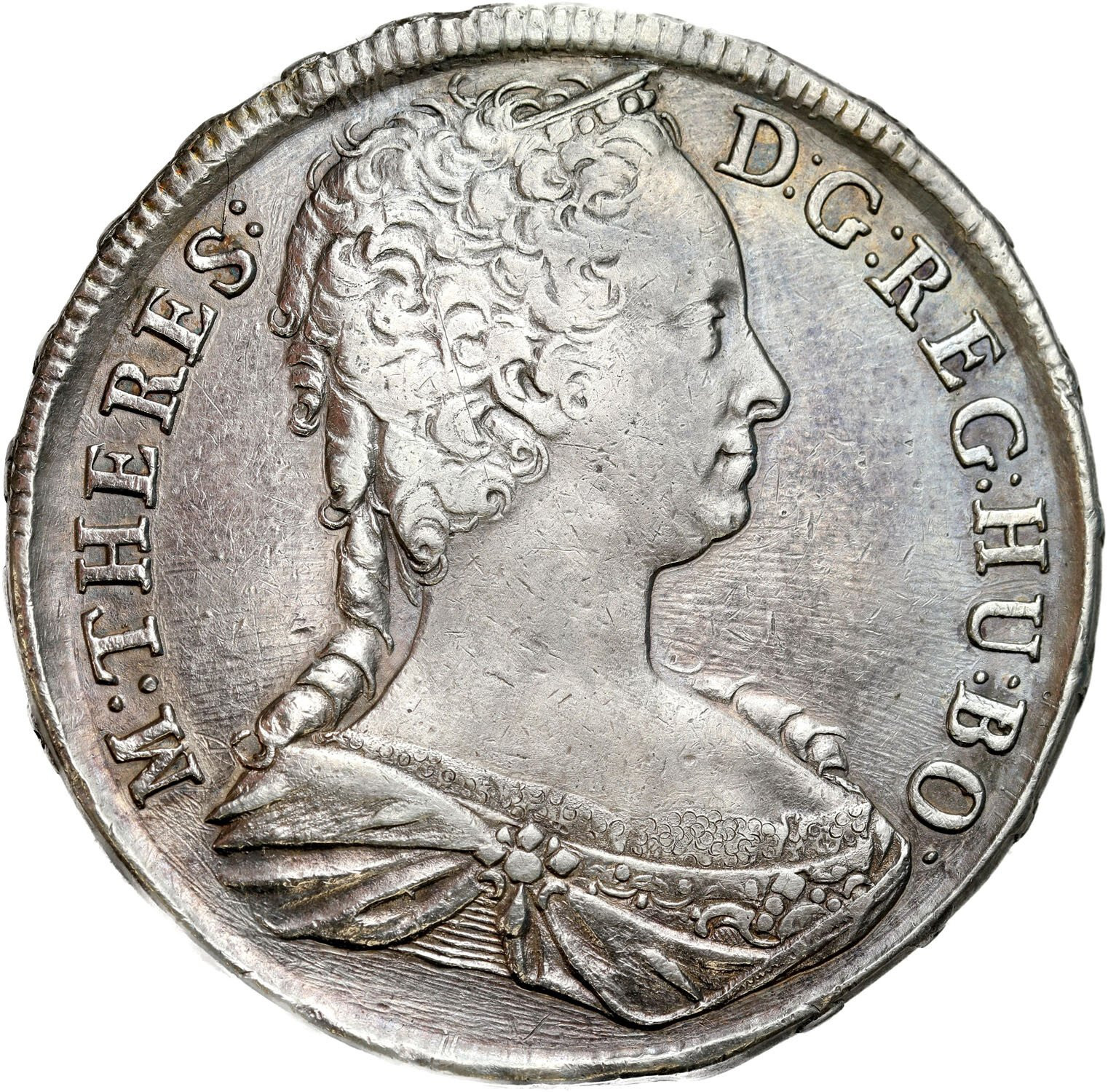 Węgry. Maria Teresa (1740–1780), Talar 1743 KB, Kremnica