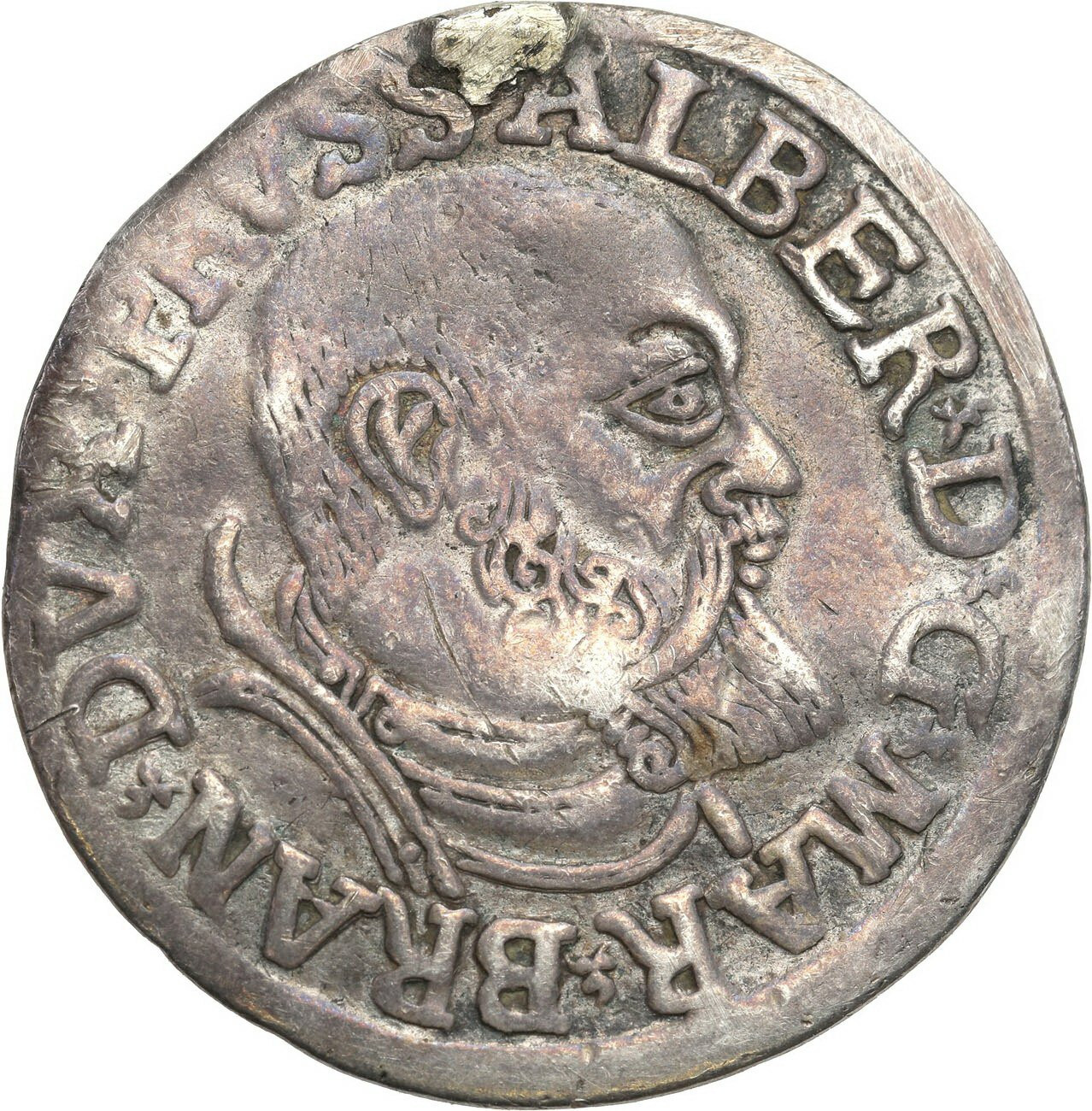 Prusy Książęce. Albert Hohenzollern (1525-1657). Trojak 1541, Królewiec – RZADSZY ROCZNIK