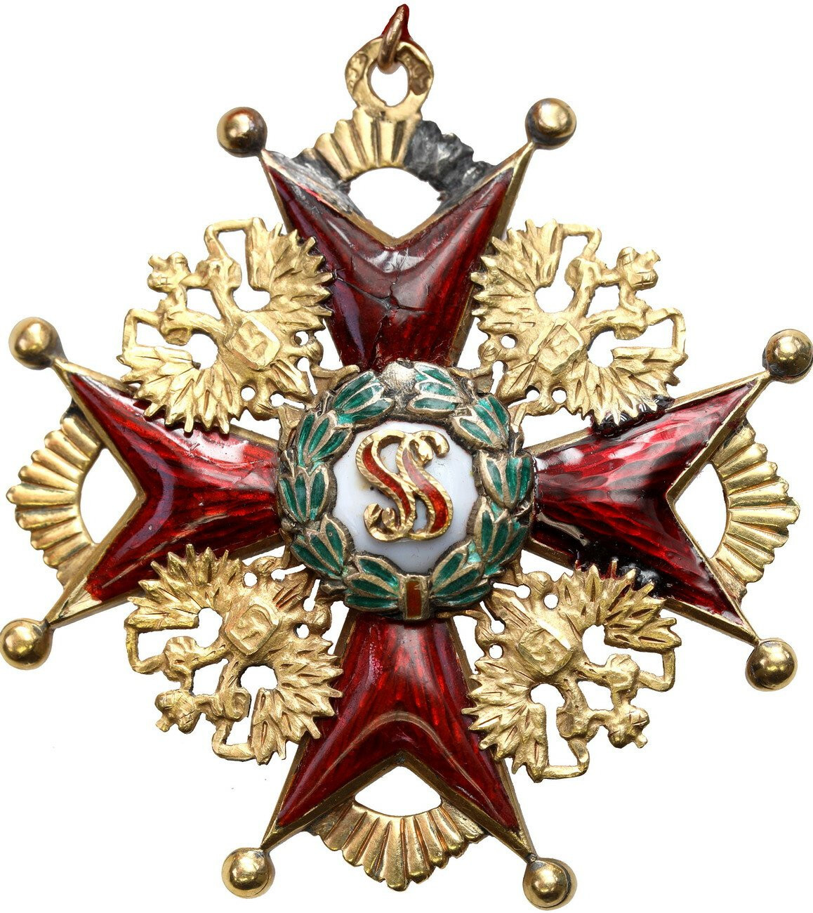 Rosja. Order Świętego Stanisława II klasy, złoto - RZADKI