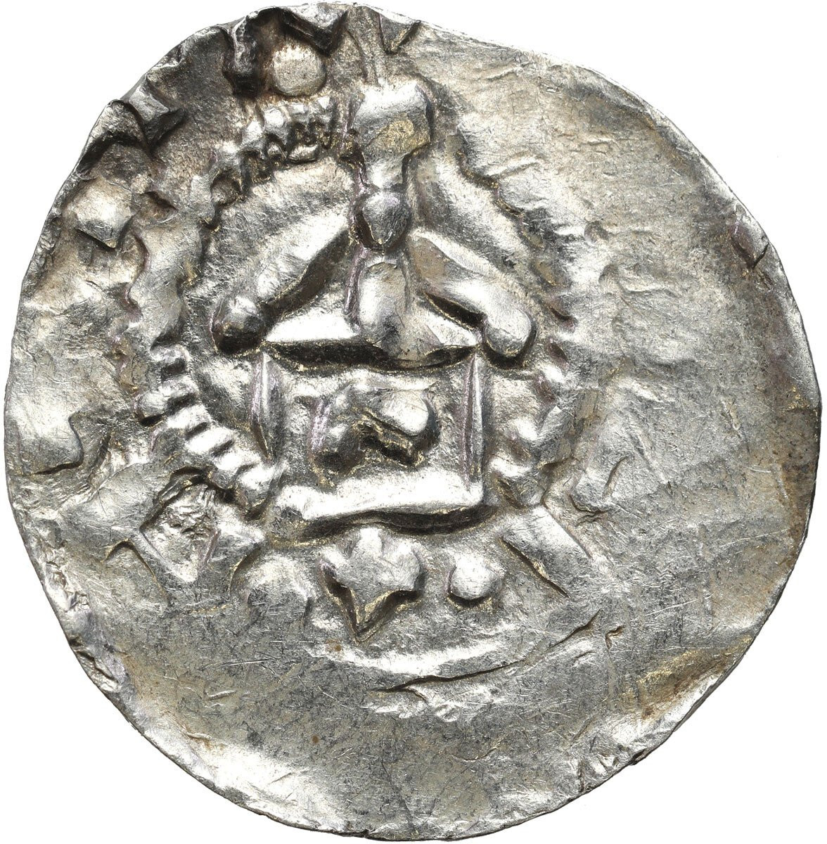 Niemcy, Szwabia – Strasburg. Otto III (983–1002). Denar 983-1002 