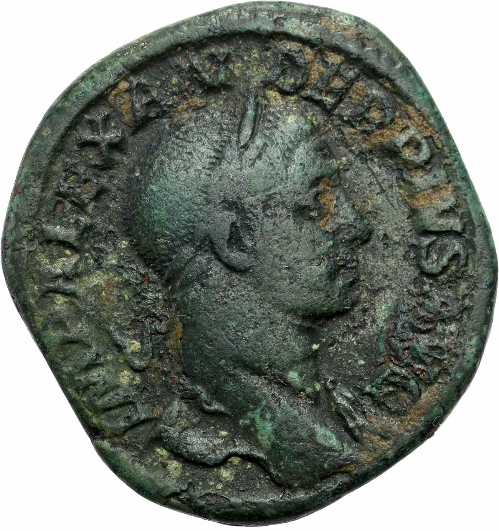Cesarstwo Rzymskie. Aleksander Sewer (222-235 AD) Sestertius Rzym