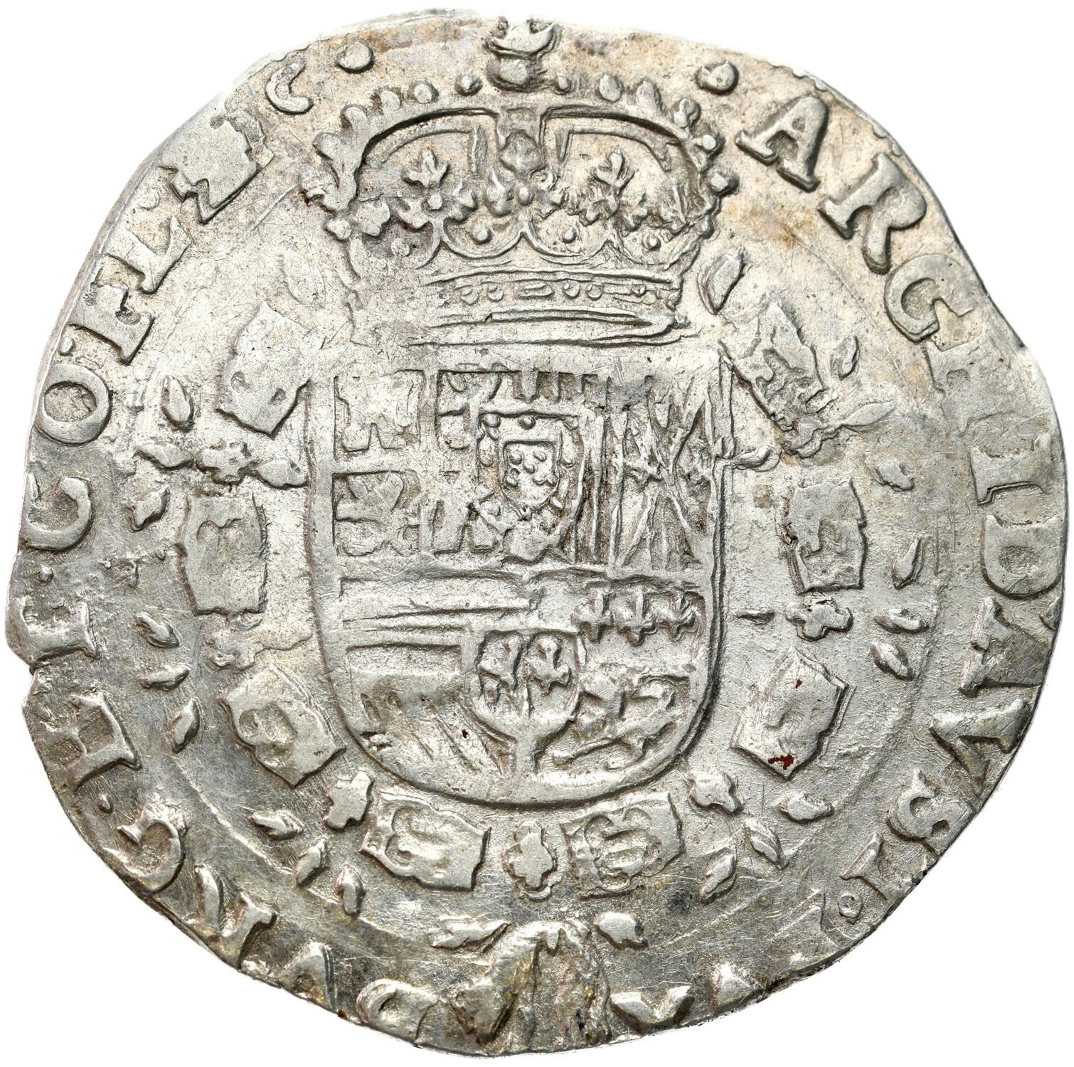 Niderlandy hiszpańskie. Filip IV (1621–1665). 1/4 patagona 1629, Bruksela - ŁADNE