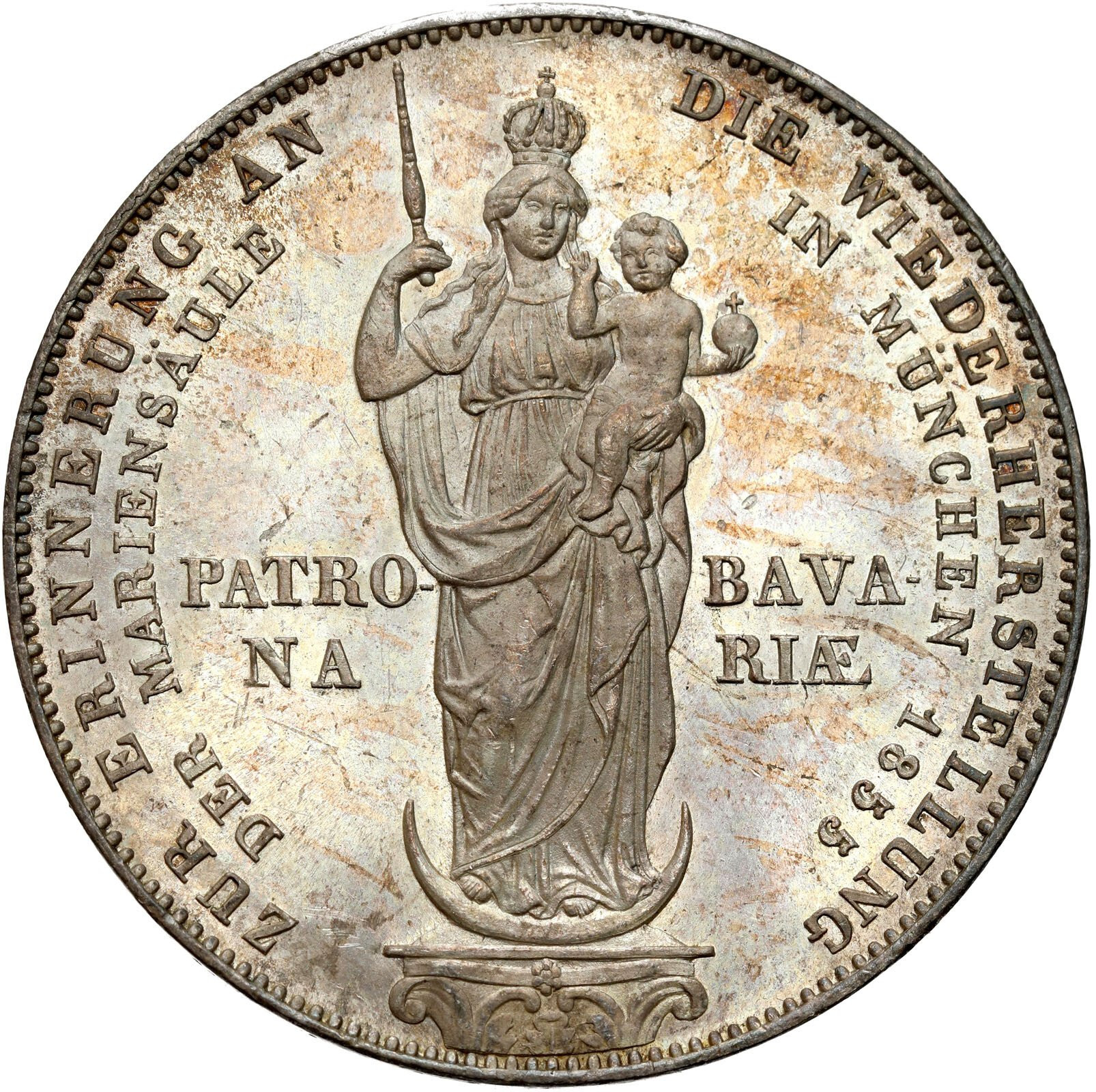 Niemcy, Bawaria. Maksymilian II Józef (1848-1864). Talar 1855, Monachium