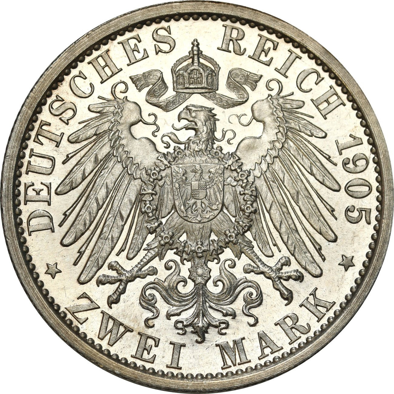 Niemcy, Schwarzburg-Sondershausen. 2 marki 1905 - STEMPEL LUSTRZANY