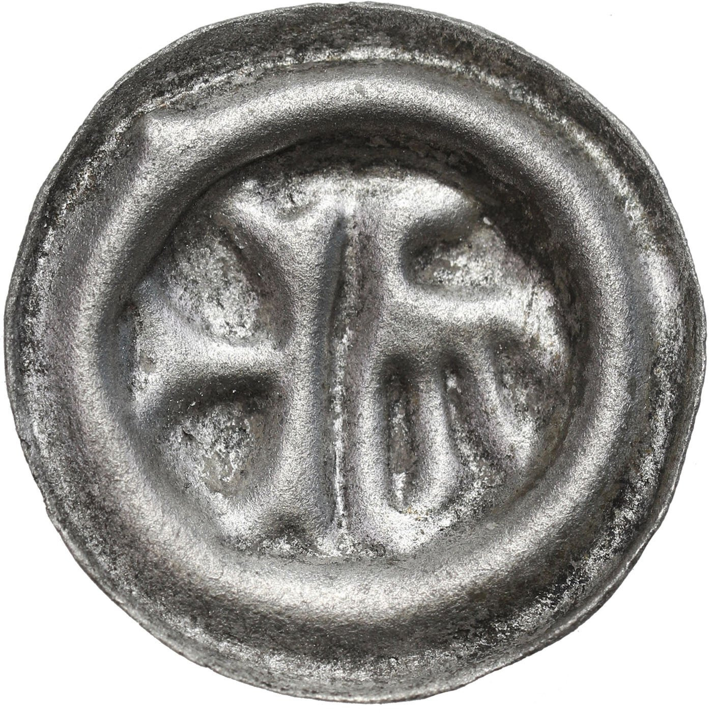 Śląsk, Księstwo Opolskie. Bernard (1400–1449) lub Mikołaj I (1439–1476). Brakteat XV w., Opole