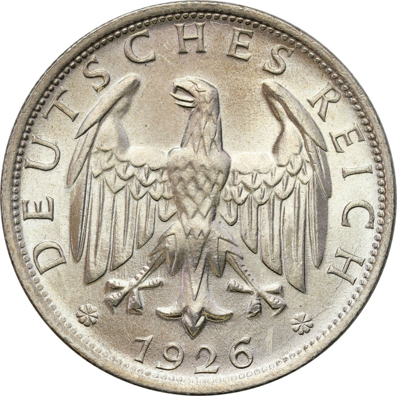 Niemcy, Weimar. 2 marki 1926 D, Monachium – WYŚMIENITE