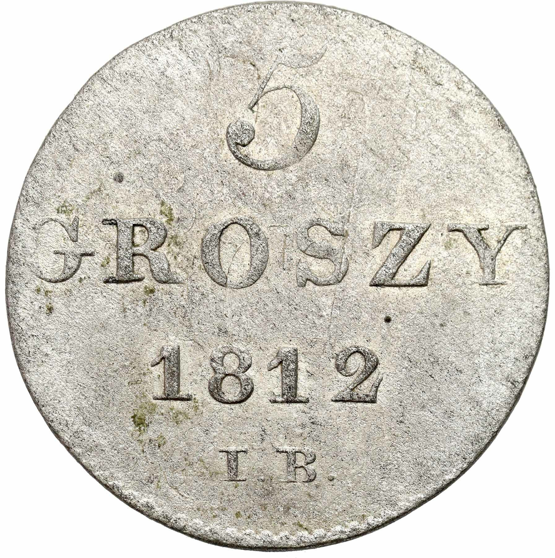 Księstwo Warszawskie. 5 groszy 1812 IB, Warszawa