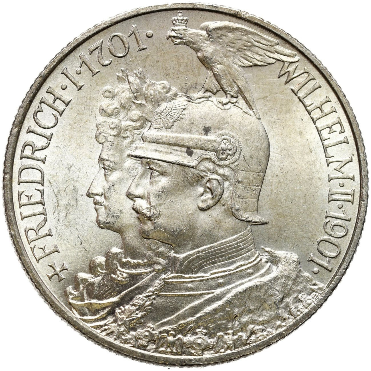 Niemcy, Prusy. Wilhelm II (1888–1918). 2 marki 1901, Berlin - PIĘKNE