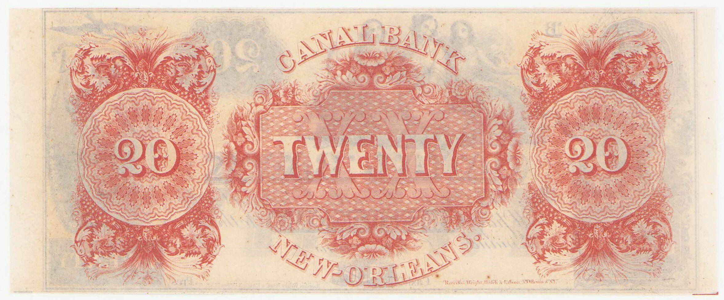 USA, Louisiana - Canal Bank New Orleans. 20 dolarów 18.. Nowy Orlean seria B