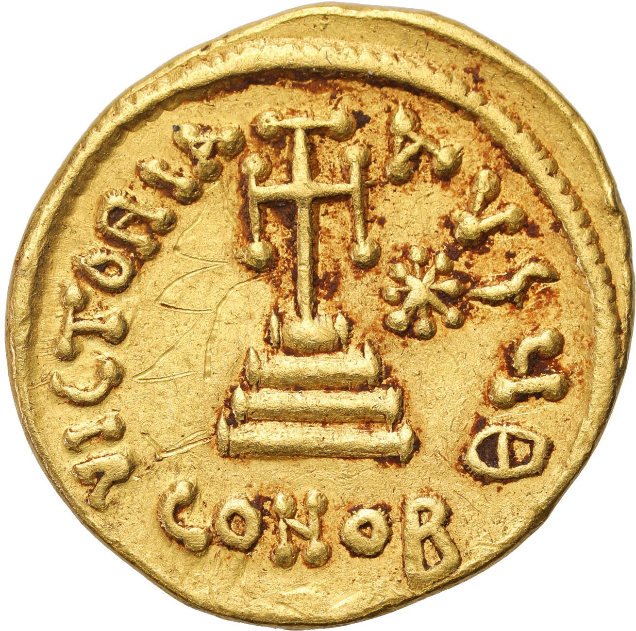 Bizancjum. Constans II (641-668). AV Solidus 651-654, Konstantynopol 