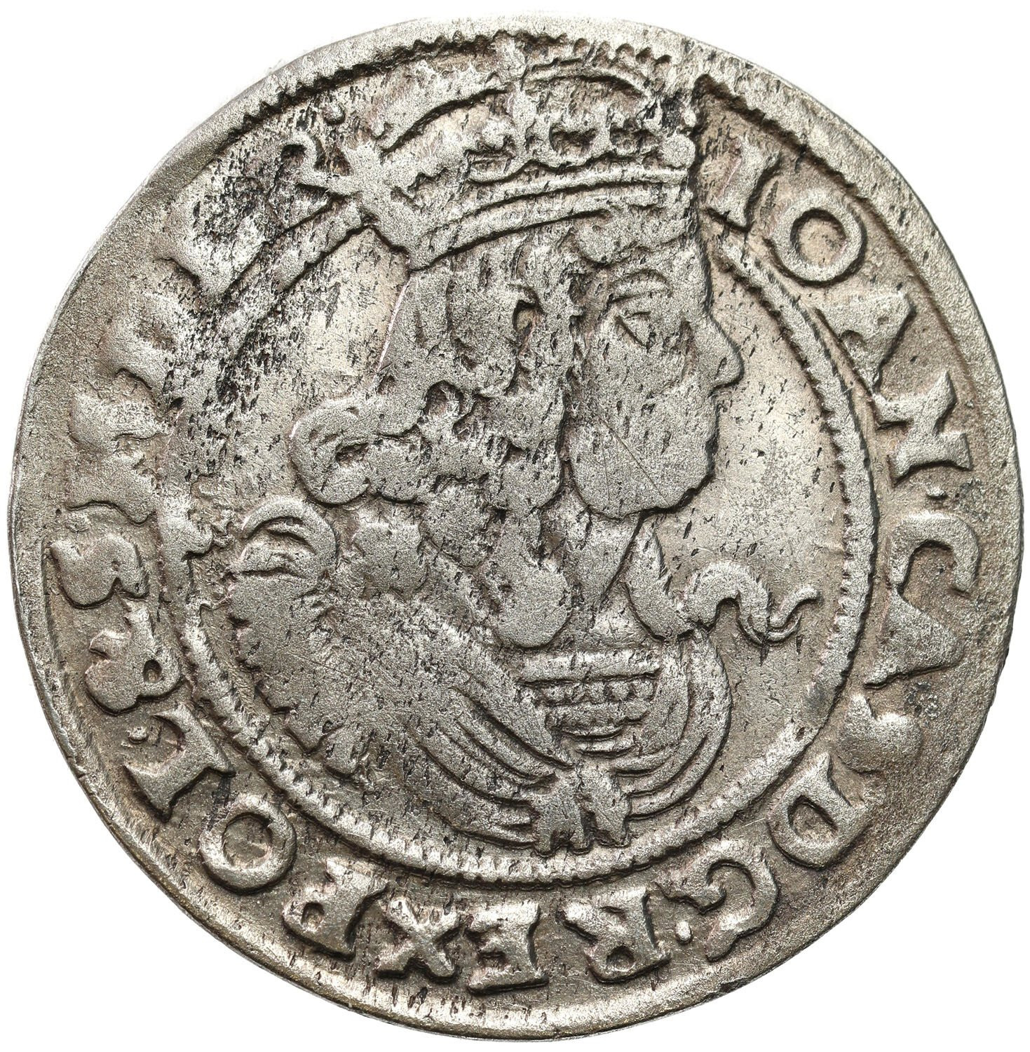 Jan II Kazimierz. Szóstak 1666 AT, Bydgoszcz z PUKLEM - ex Pączkowski