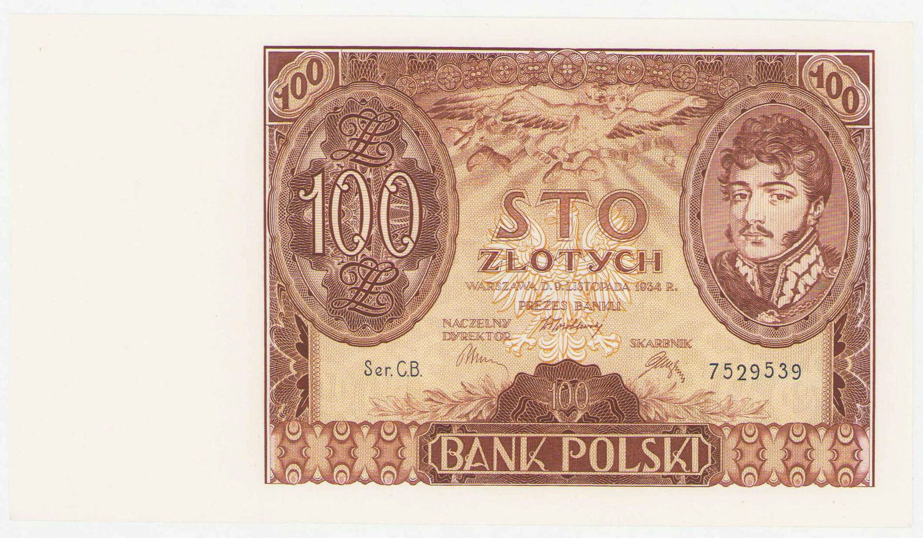 100 złotych 1934 seria CB 