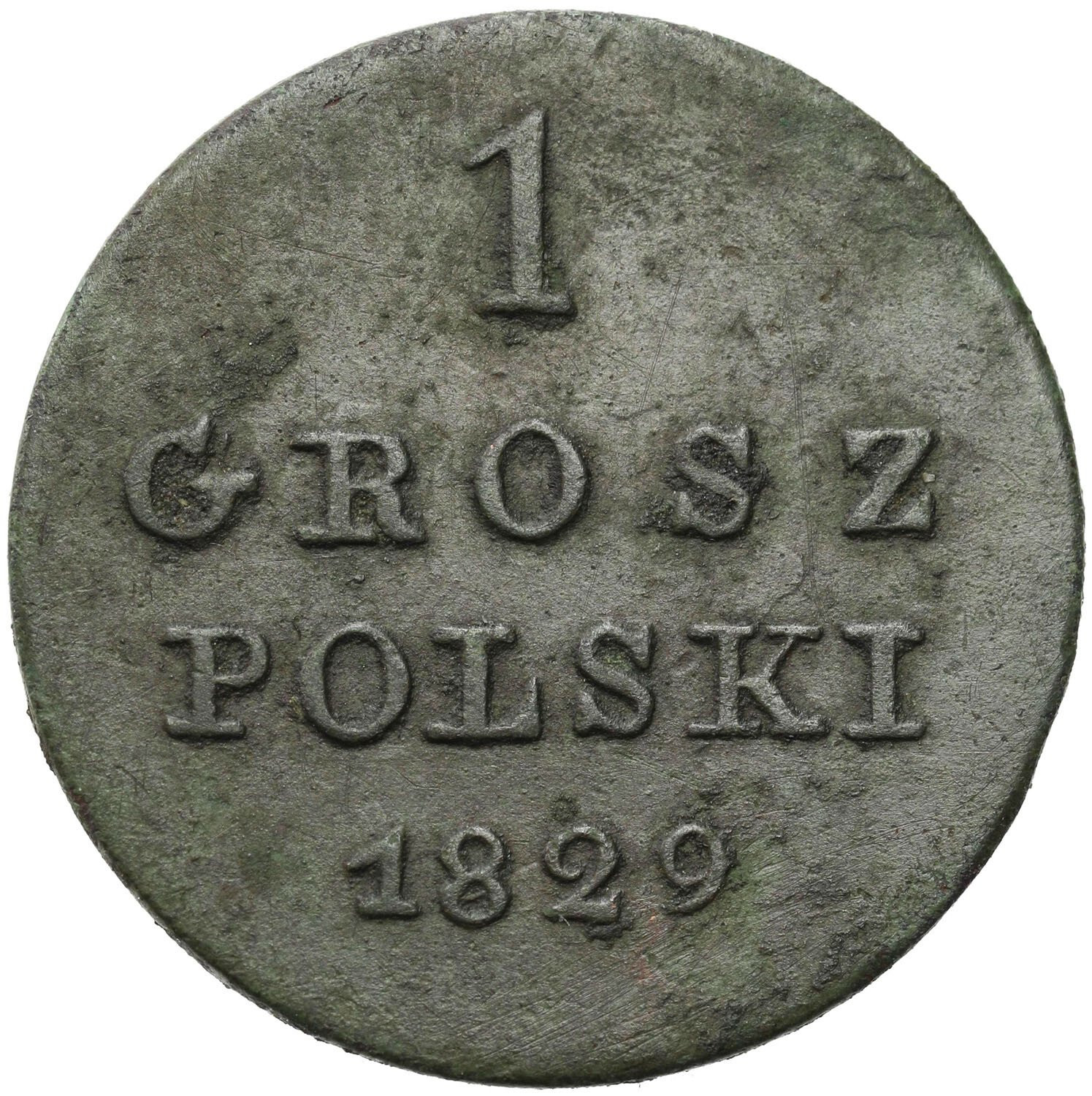 Polska XIX w. /Rosja. Mikołaj I. Grosz 1829 FH, Warszawa