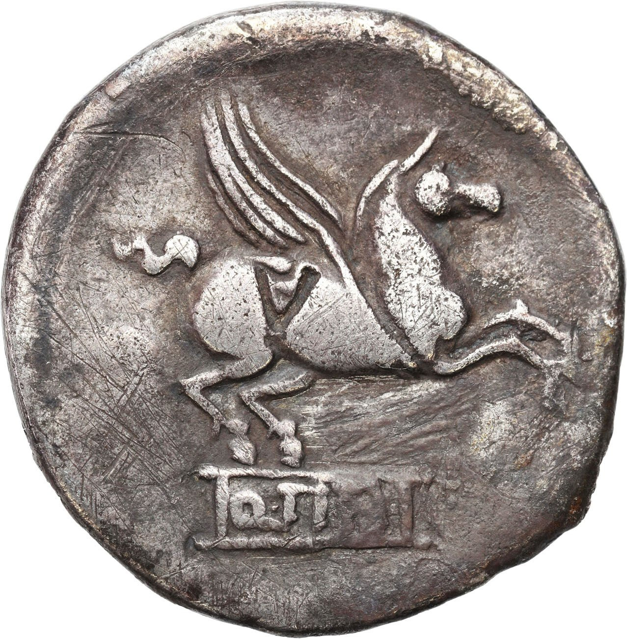 Republika Rzymska, Q. Titius 90 p.n.e. Denar, Rzym