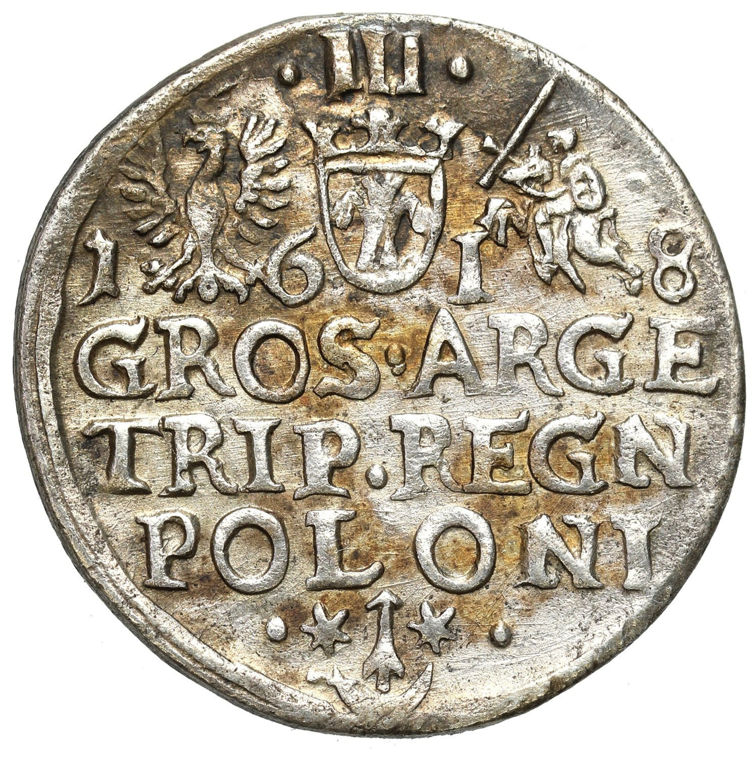Zygmunt III Waza, Trojak (3 grosze) 1618, Kraków