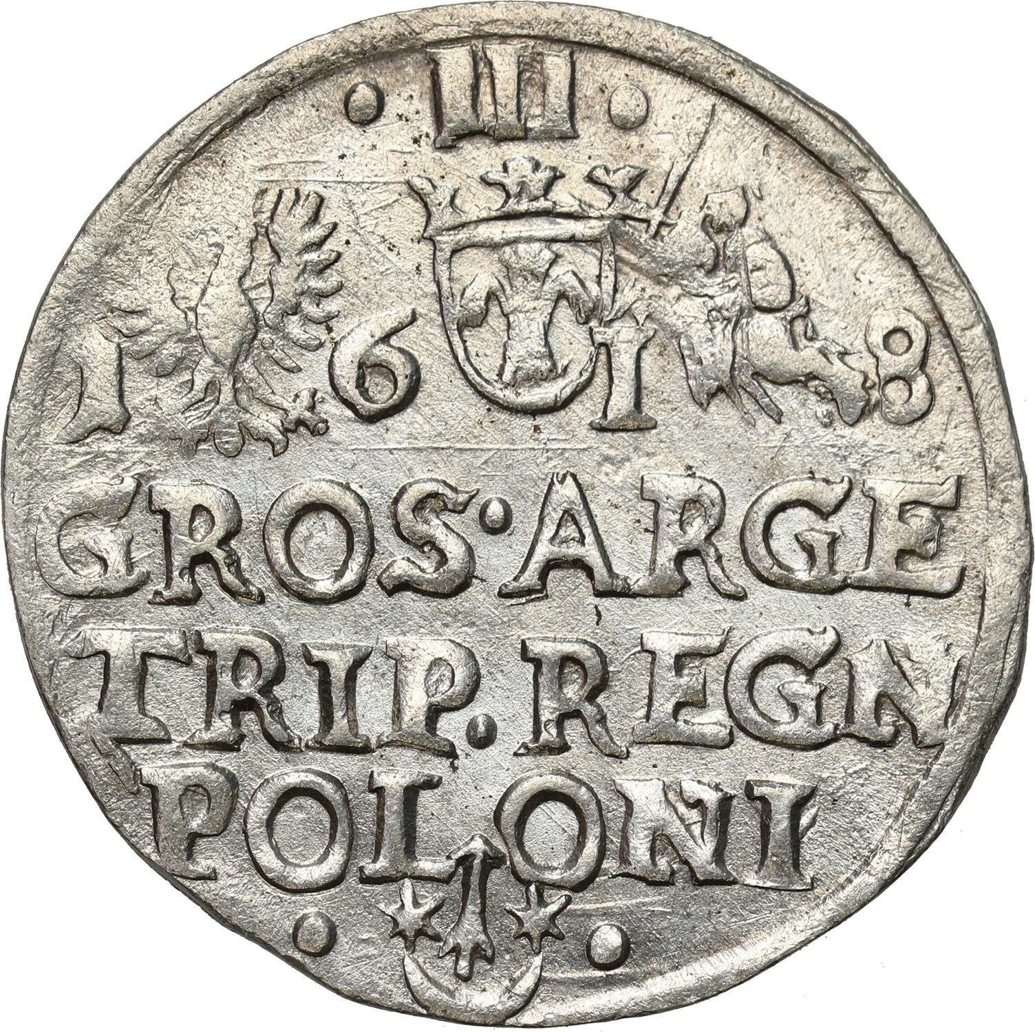 Zygmunt III Waza, Trojak (3 grosze) 1618, Kraków