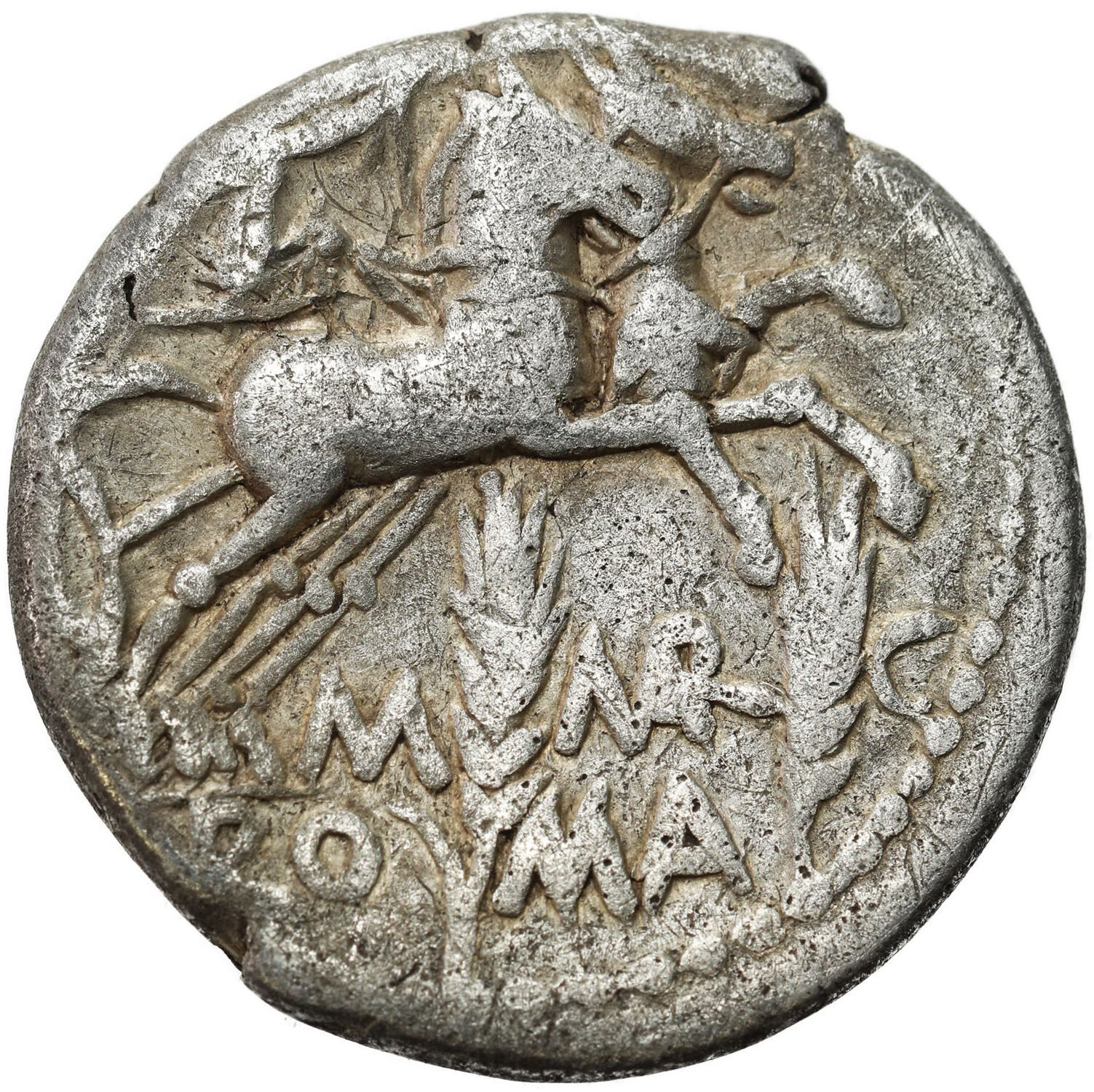 Republika Rzymska, Denar, M. Marcius M.f., 134 p.n.e., Rzym
