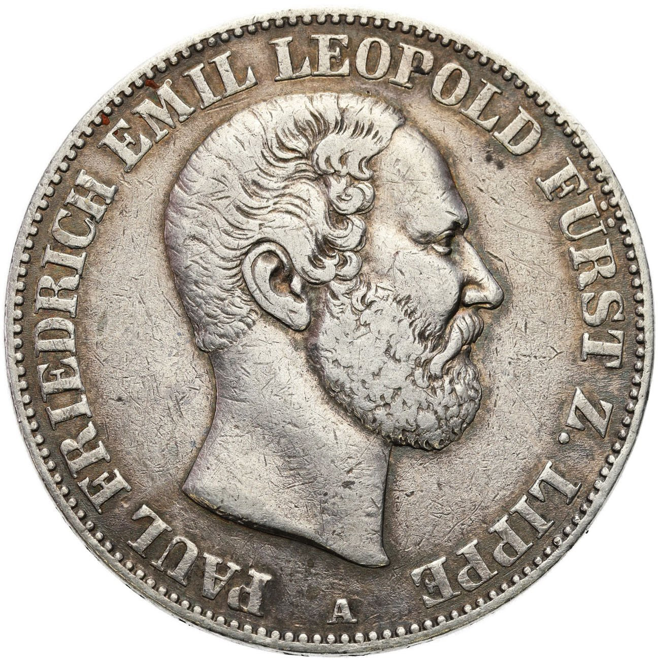 Niemcy, Lippe-Detmold. Talar 1860 A