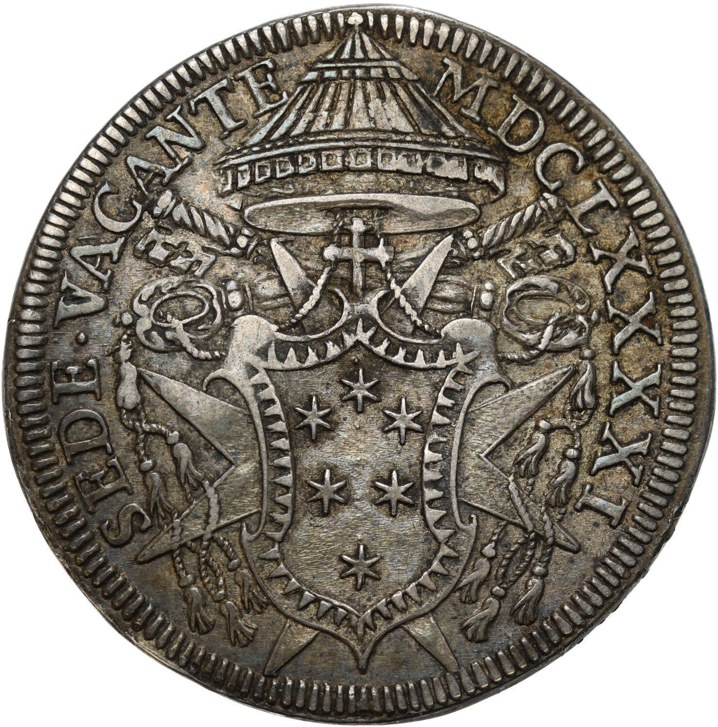 Włochy, Watykan. Sede Vacante. Testone 1691