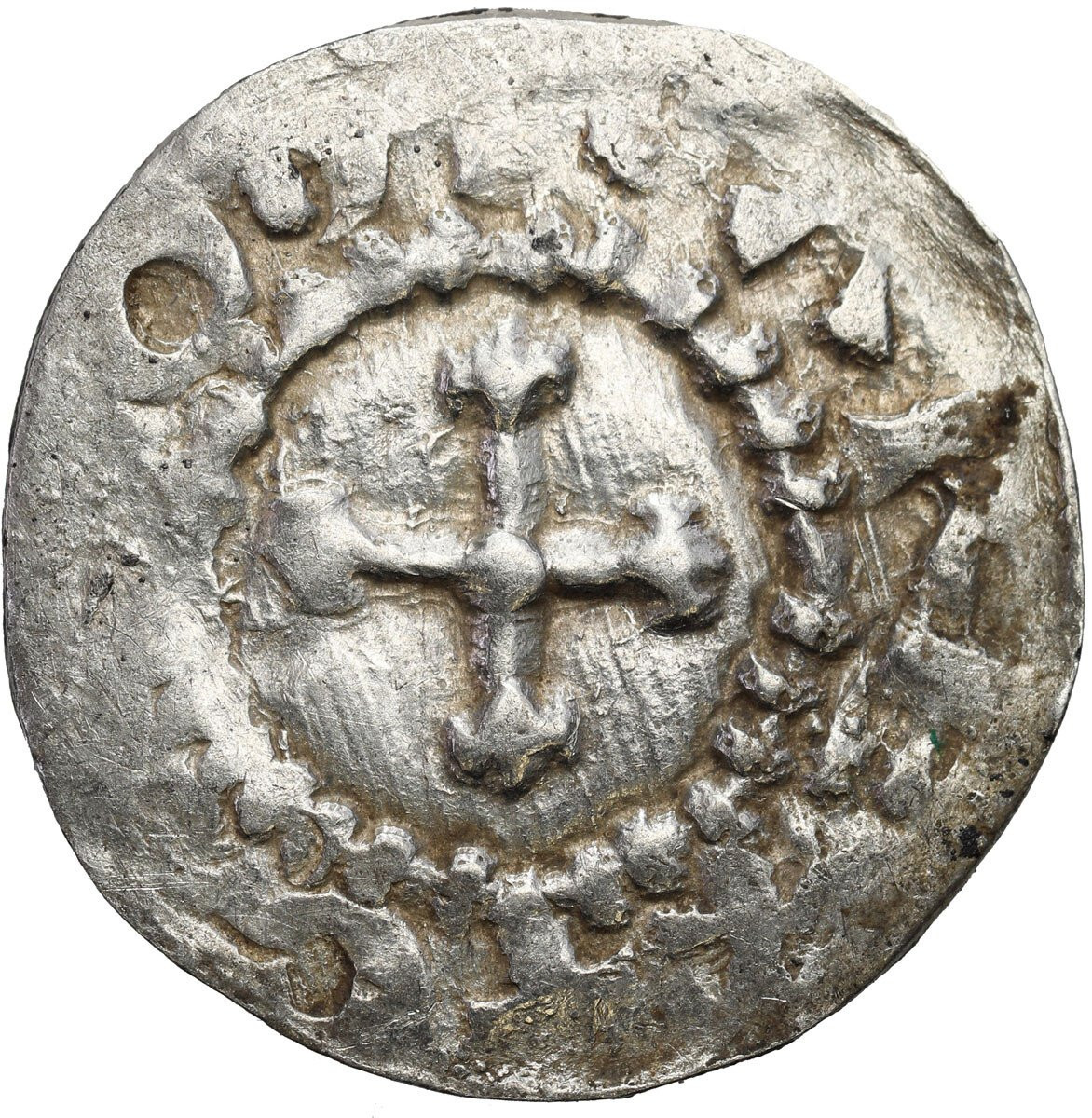 Niemcy, Szwabia – Strasburg. Otto III (983–1002). Denar 983-1002 
