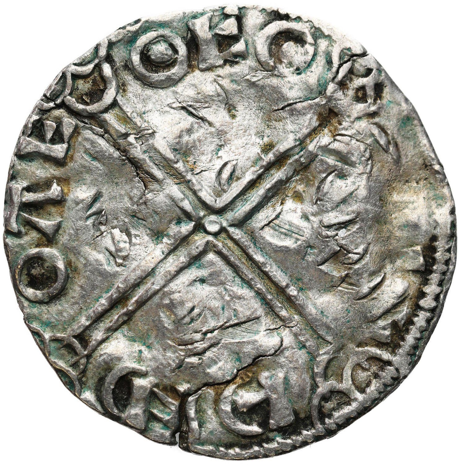Szwecja. Naśladownictwo denara typu long cross