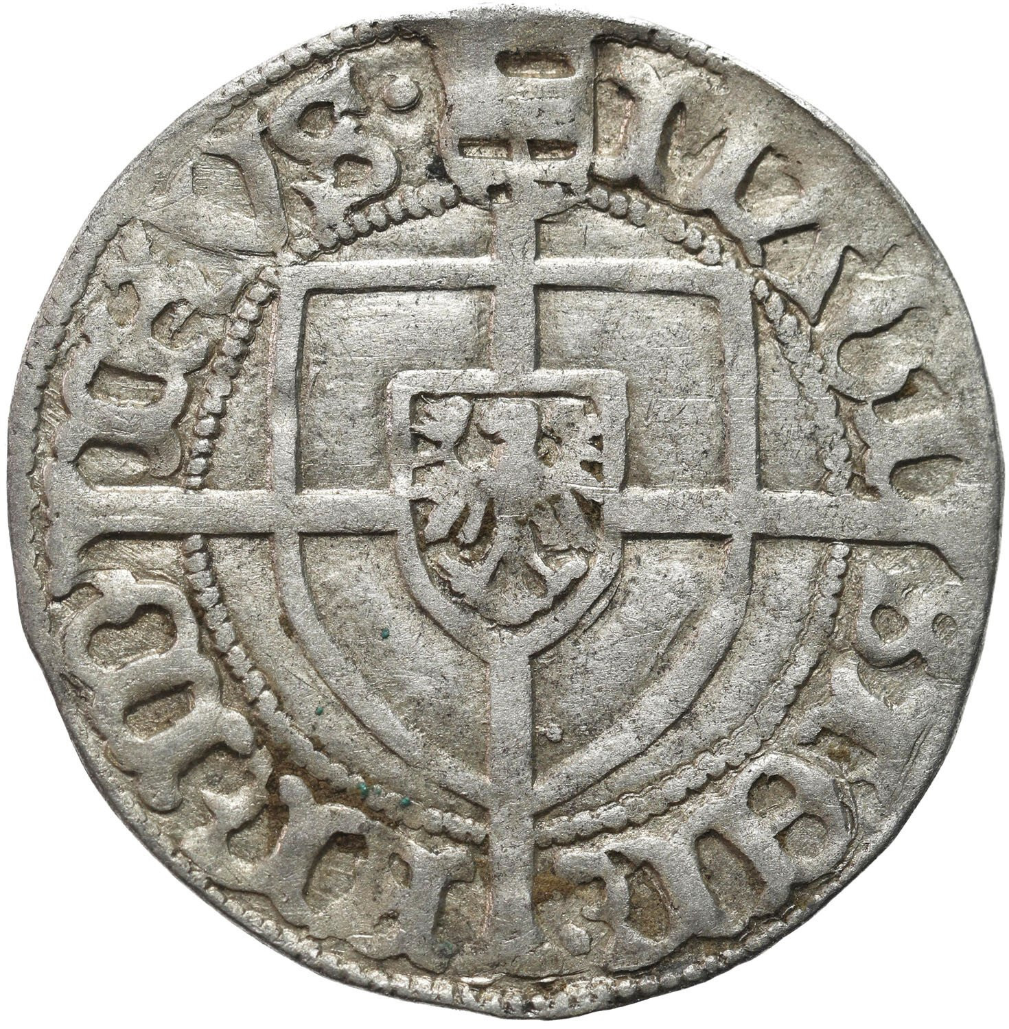 Zakon Krzyżacki. Fryderyk Saski (1498-1510). Grosz - ŁADNY i RZADKI