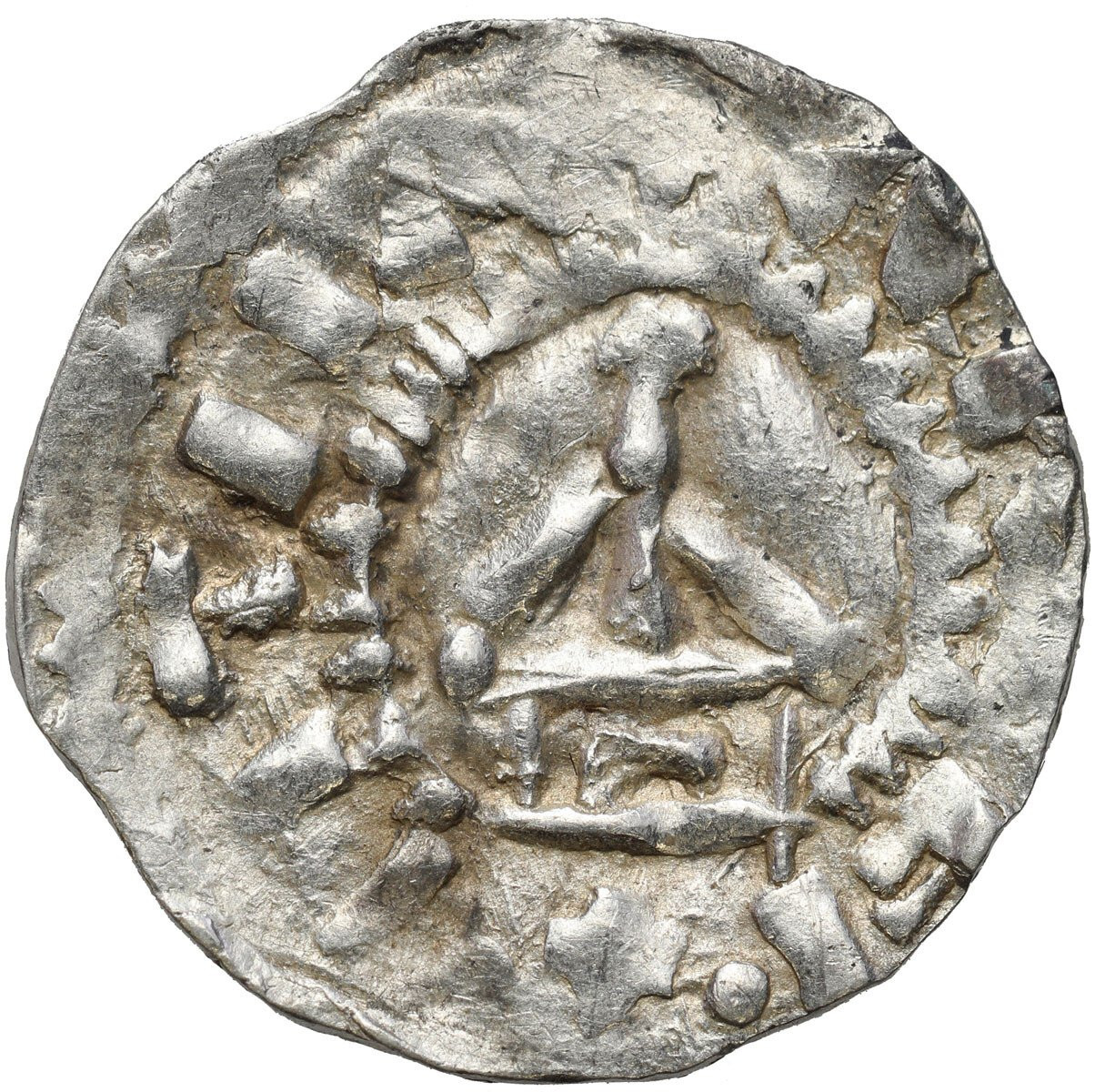 Niemcy, Szwabia – Strasburg. Otto III (983–1002). Denar 983-1002 