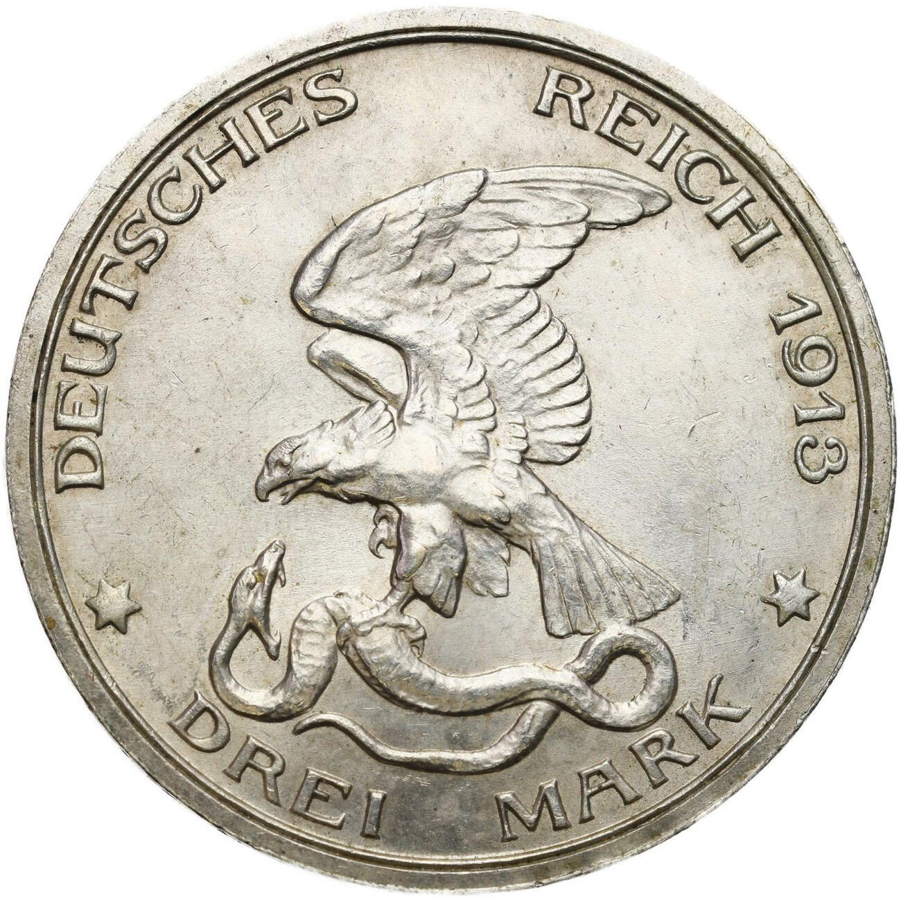 Niemcy, Prusy. Wilhelm II (1888–1918). 3 marki 1913, Berlin