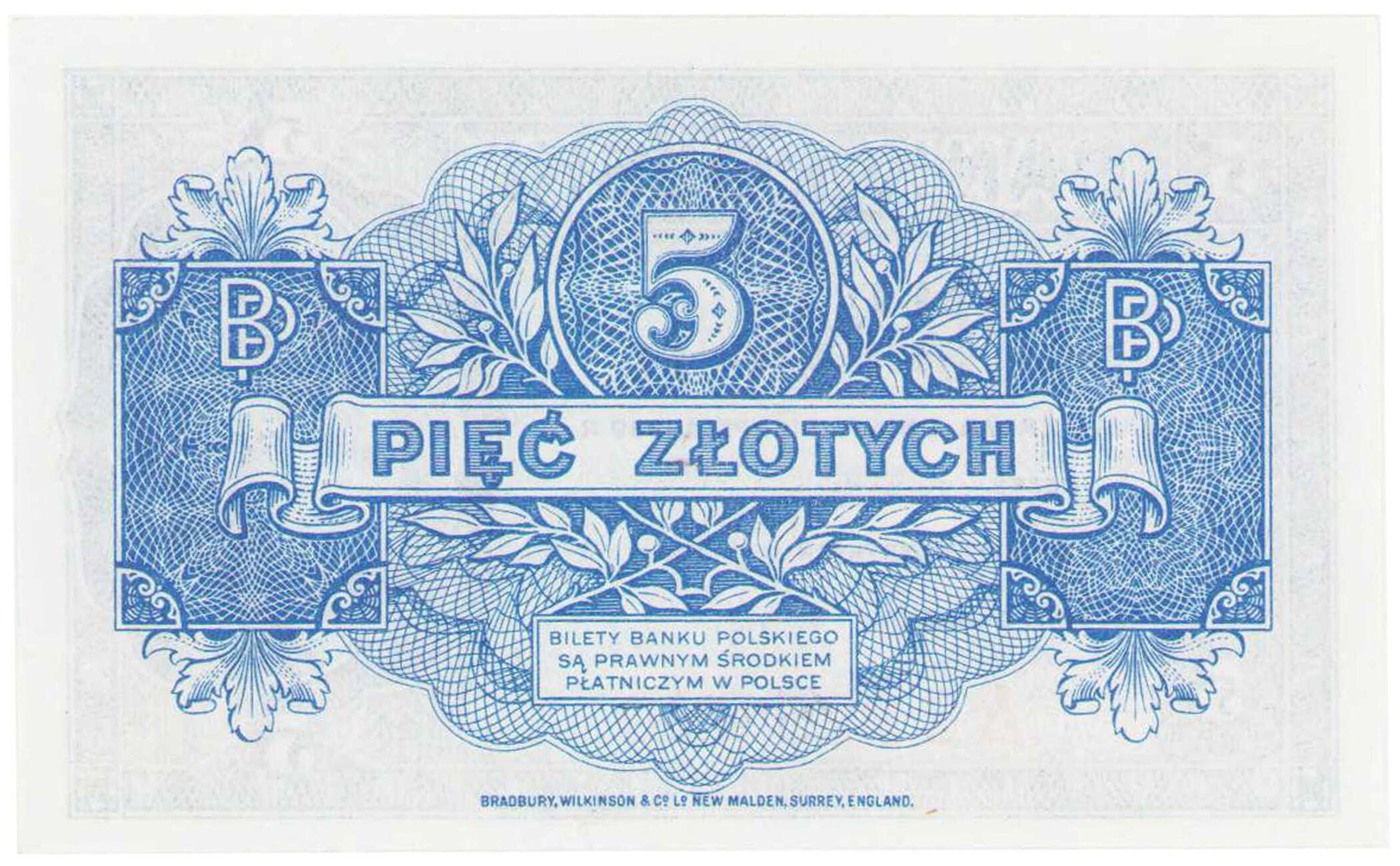 Emigracja 5 złotych 1939 seria A - RZADKOŚĆ R5