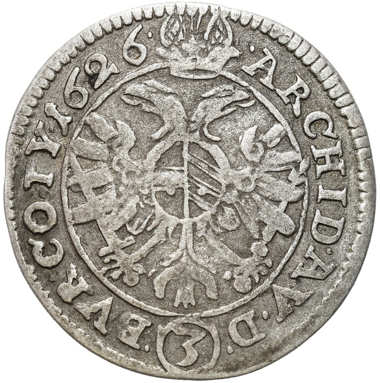 Austria, Ferdynand II (1619–1637), 3 krajcary 1626, Sankt Pölten