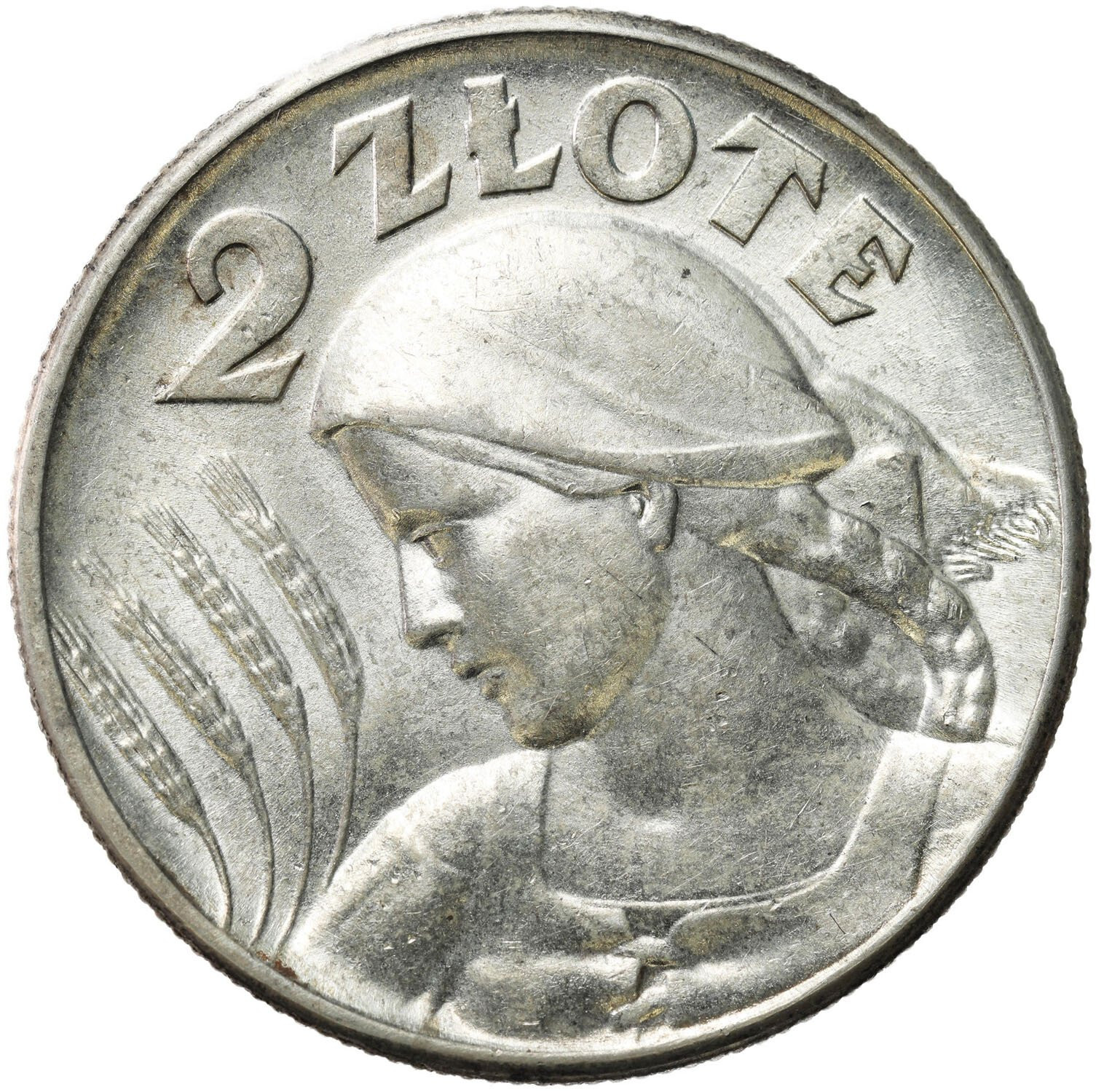 II RP. 2 złote 1925 bez kropki po dacie, Filadelfia - RZADSZE i PIĘKNE