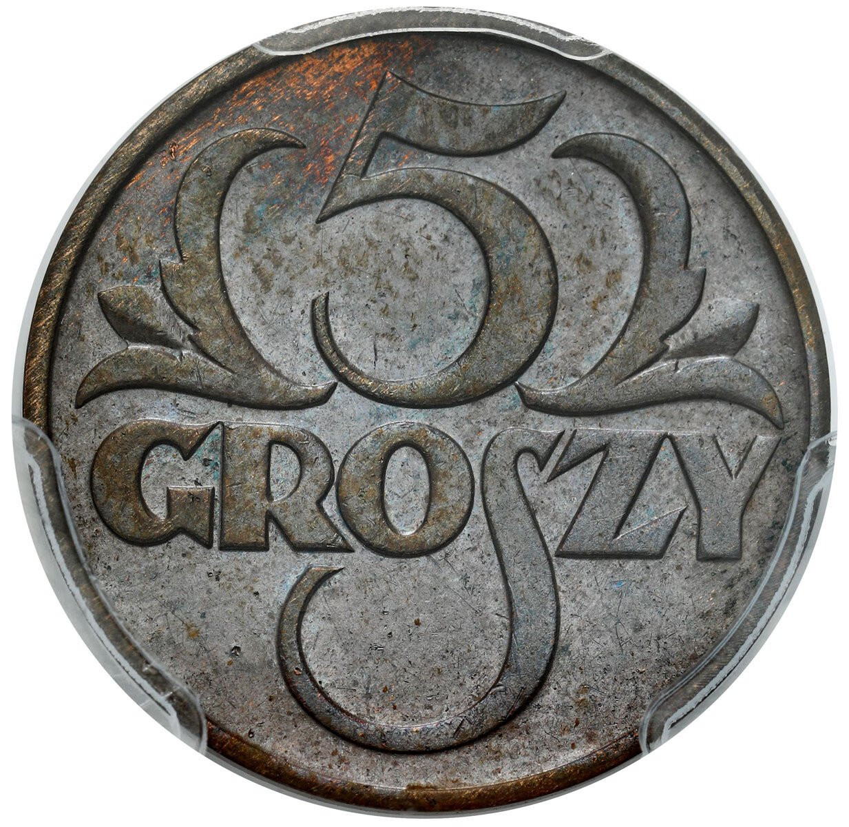 II RP. 5 groszy 1935 PCGS AU58