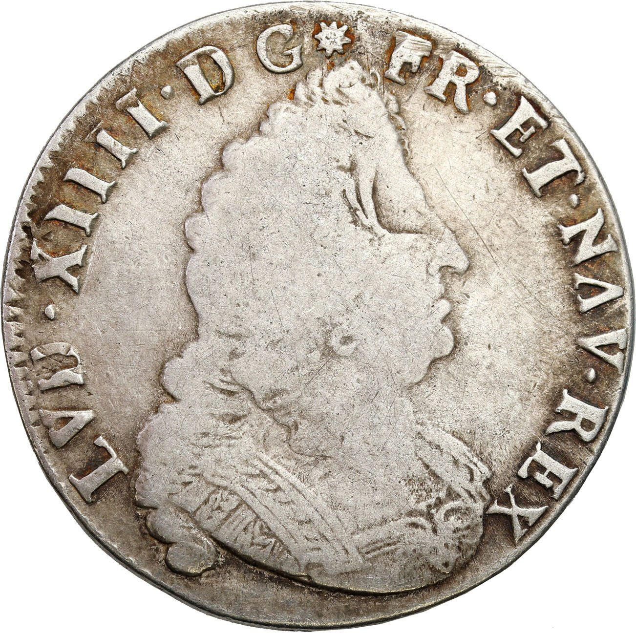 Francja. Ludwik XIV Wielki (1643-1715). 1/2 Ecu 1701