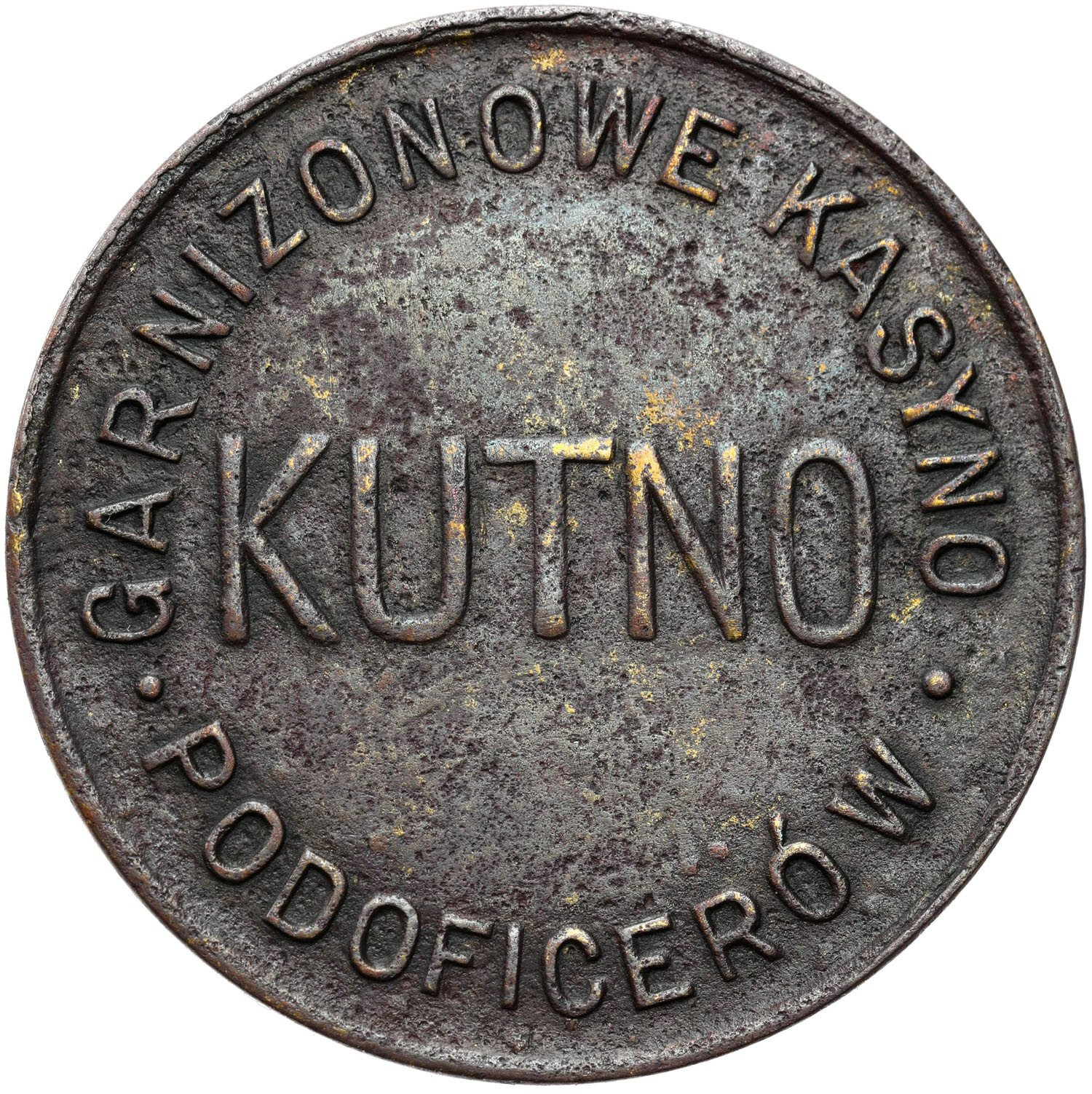 Kutno - 1 złoty Kasyno Podoficerów 37 Pułk Piechoty – RZADKOŚĆ R8