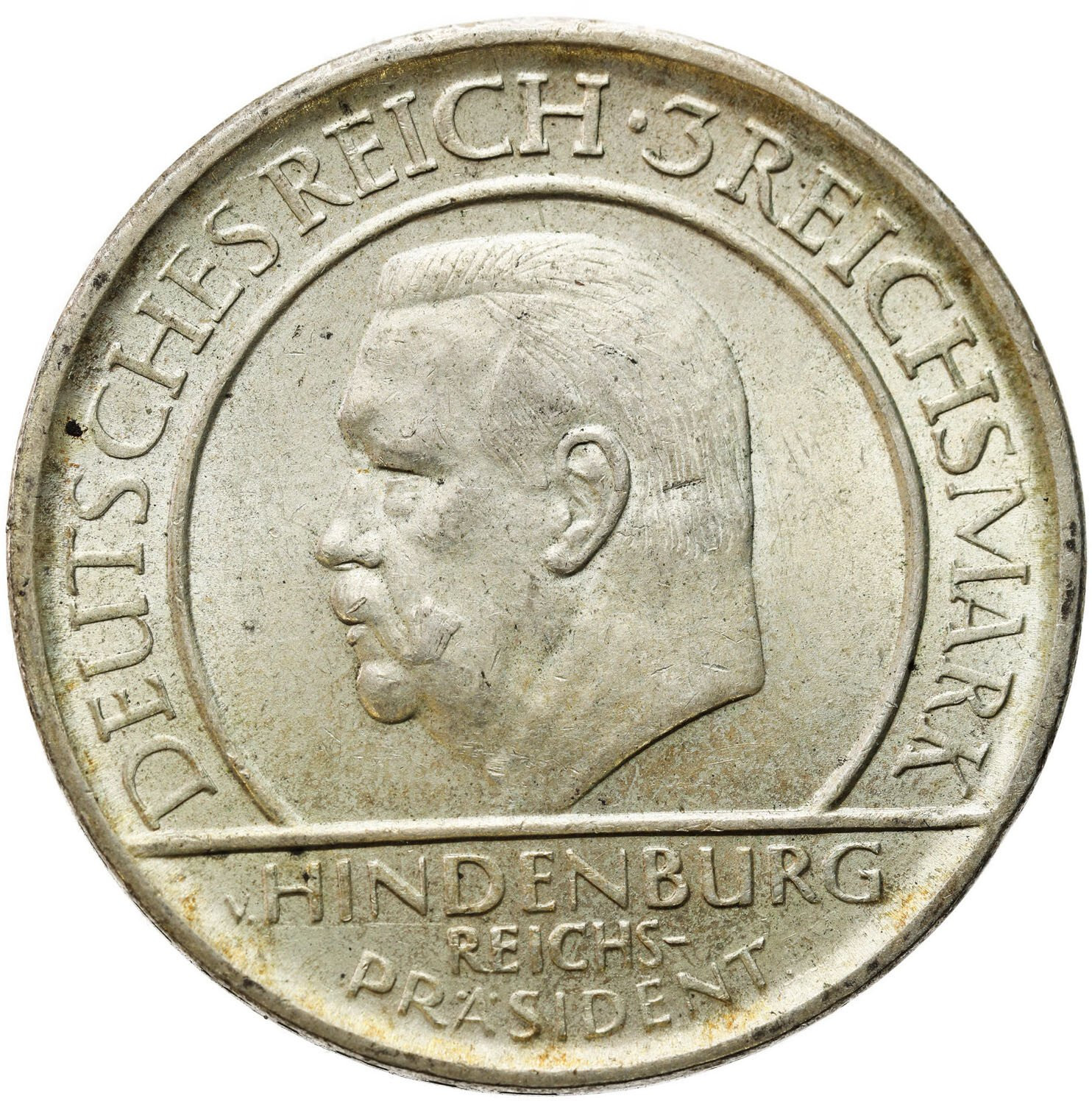 Niemcy, Weimar. 3 marki 1929 F, Stuttgart – PIĘKNE