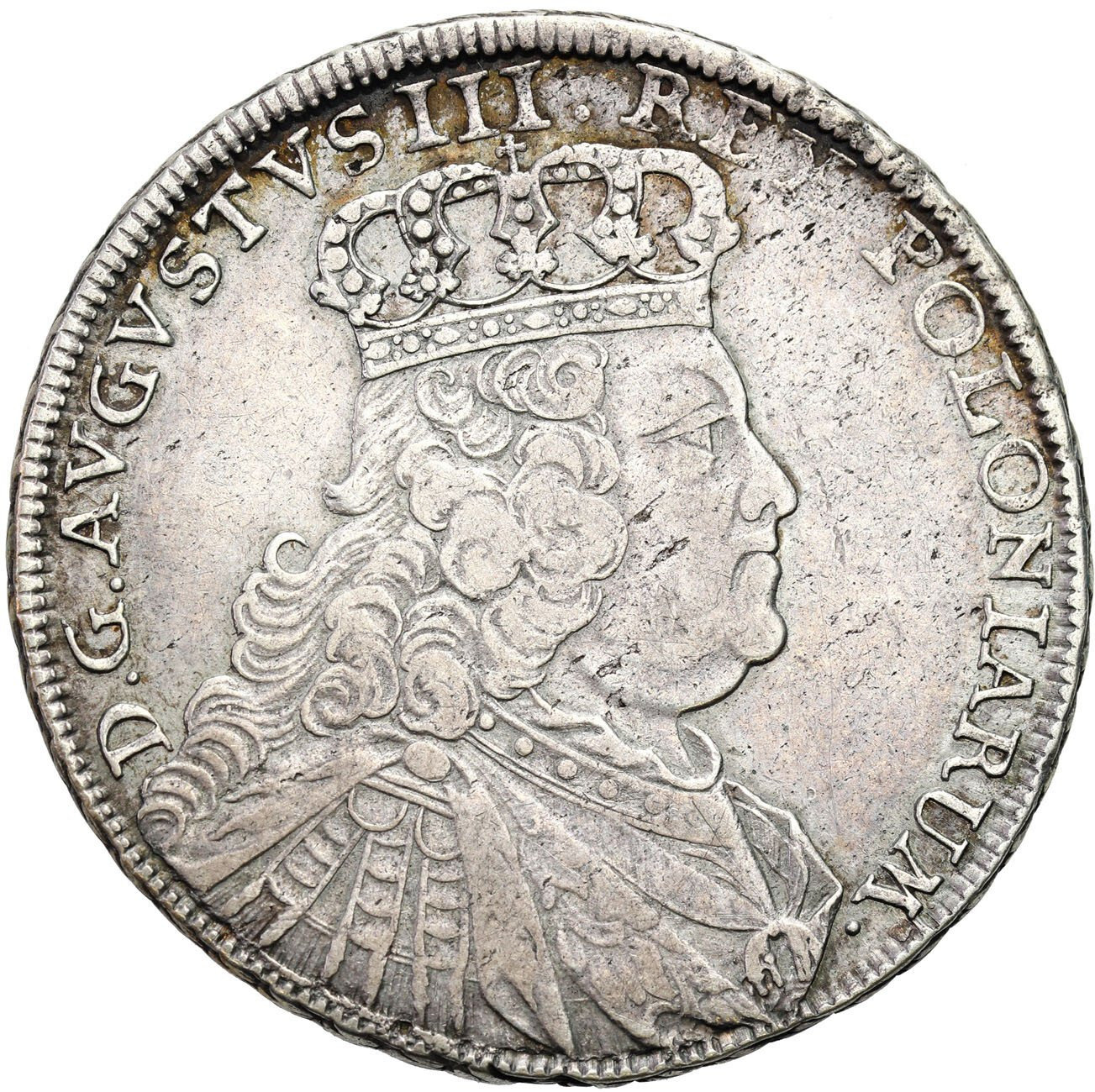 August III Sas. Półtalar 1754, Lipsk - RZADKOŚĆ