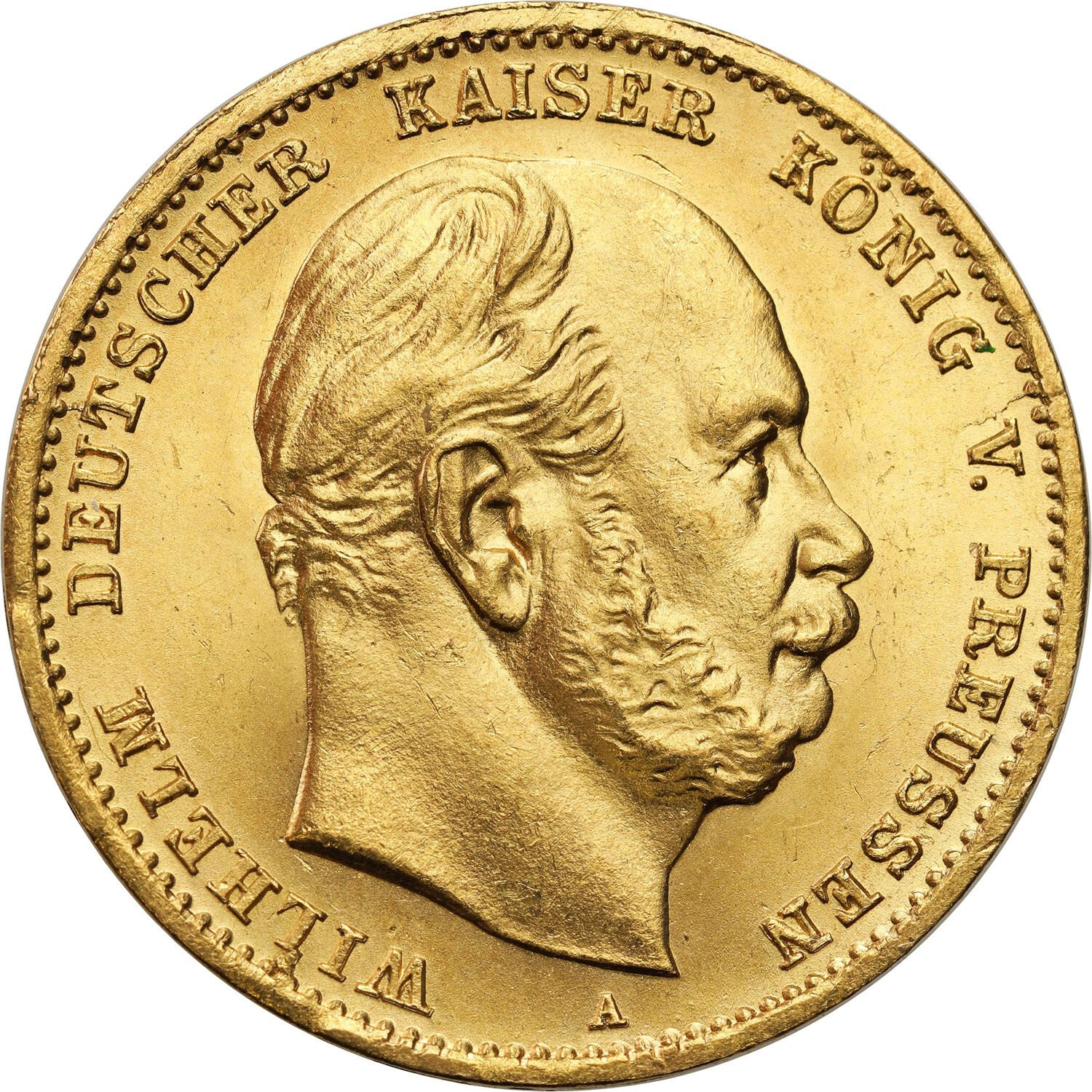 Niemcy, Prusy. Wilhelm I (1861-1888). 10 marek 1872 A, Berlin - PIĘKNE