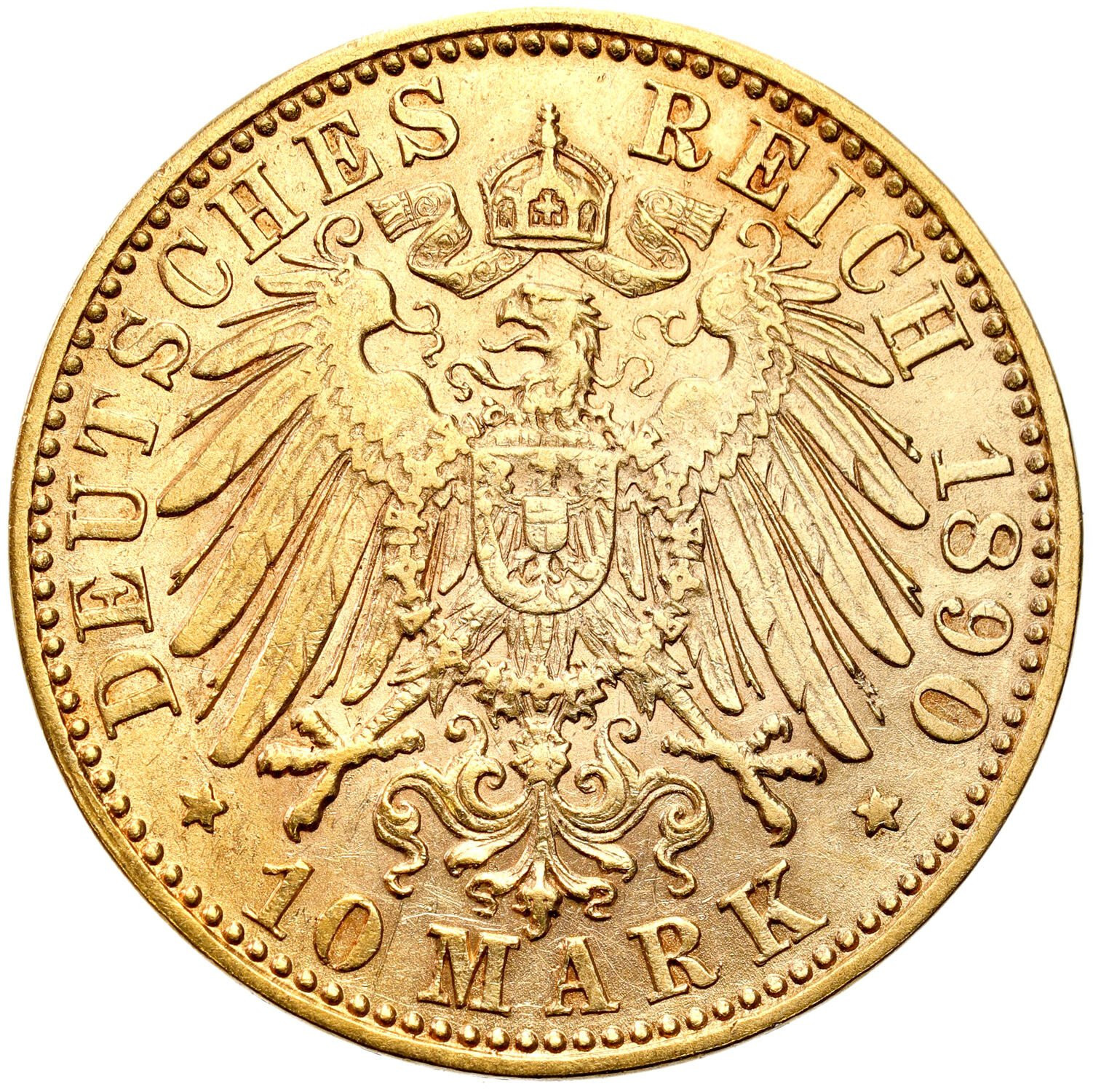 Niemcy, Wirtembergia. Karol. 10 marek 1876 F, Stuttgart