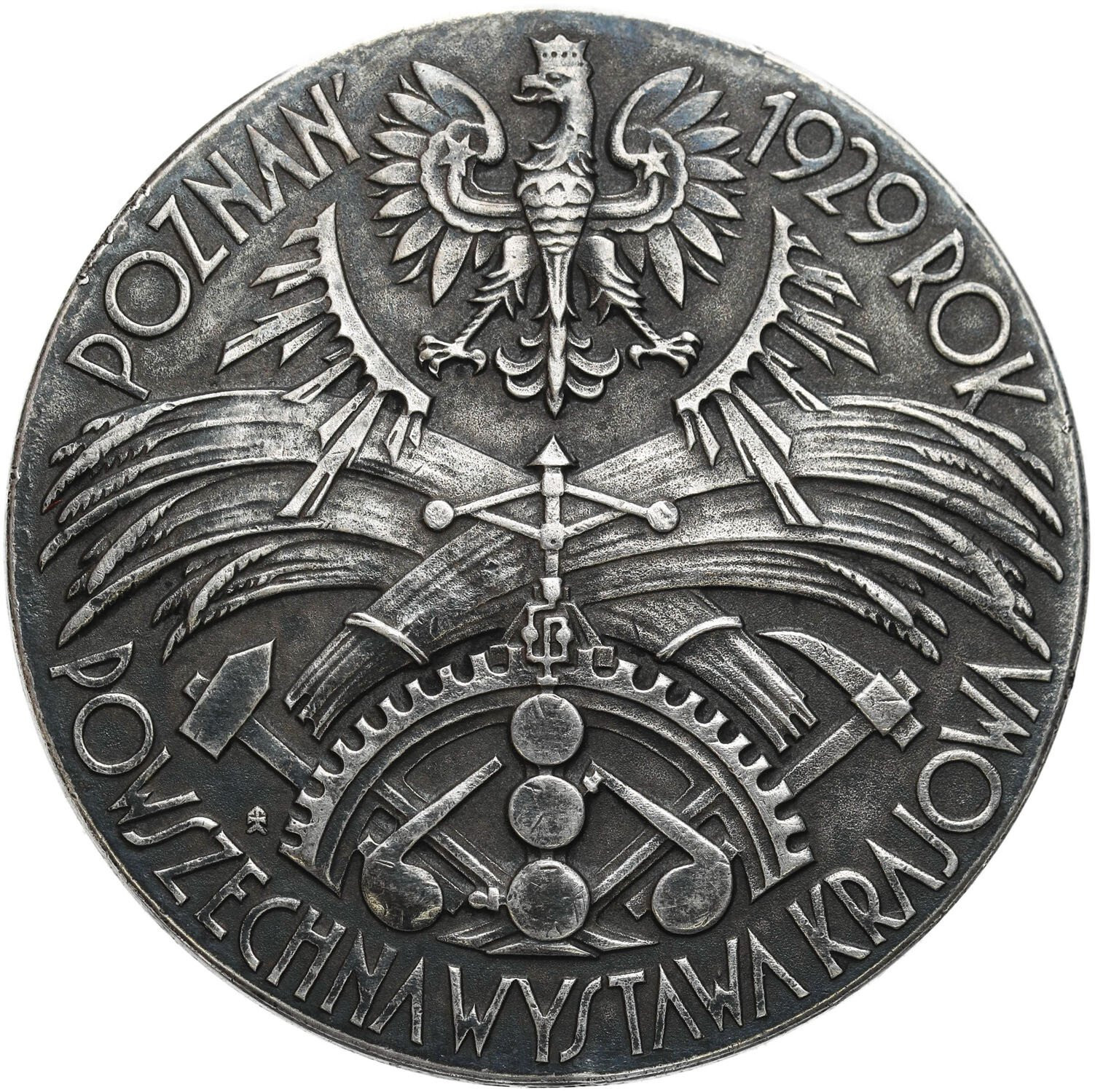 II RP. Medal Wystawa Krajowa, Poznań 1929, srebro