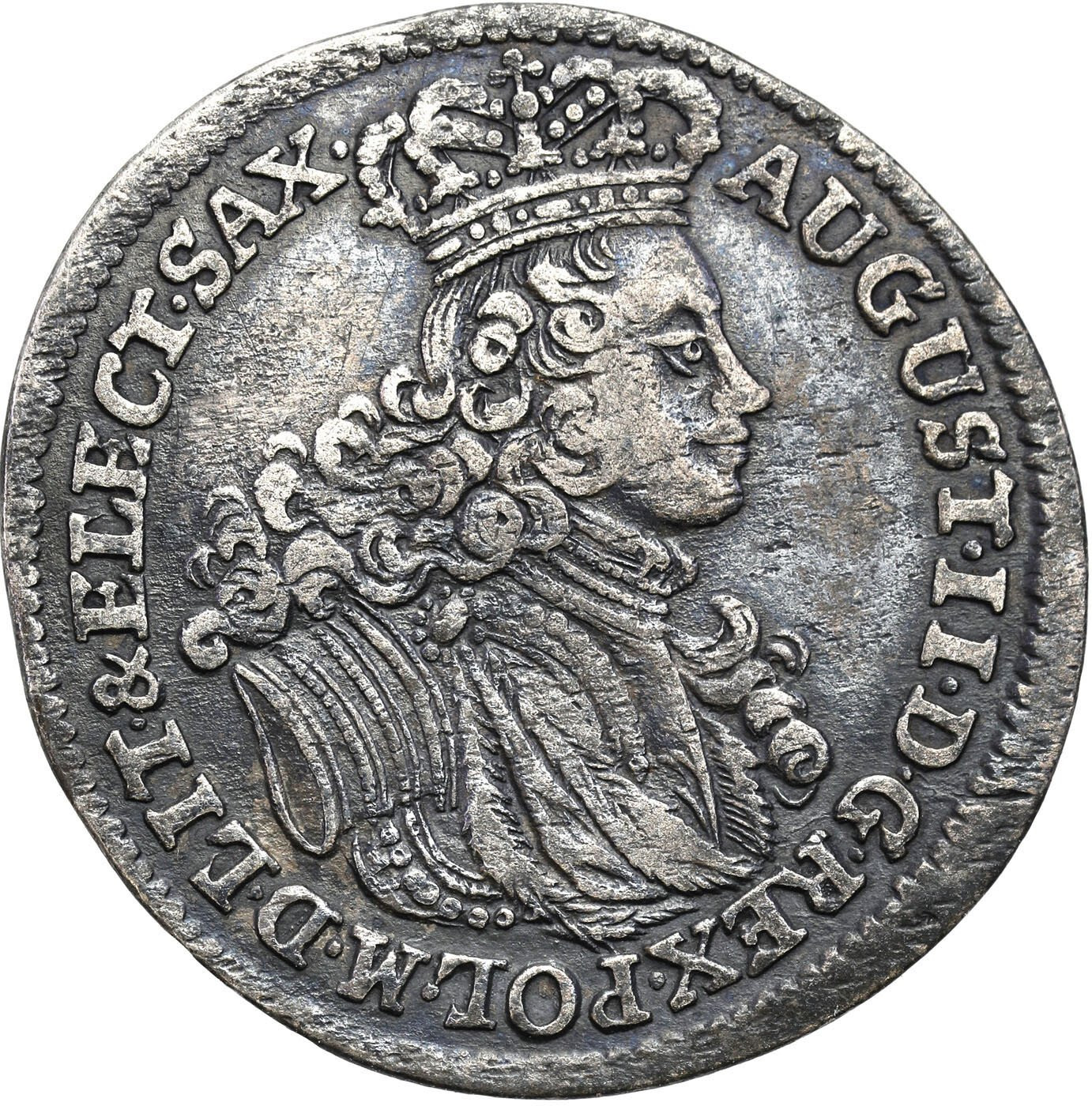 August II Mocny. Szóstak (6 groszy) 1702 EPH, Lipsk