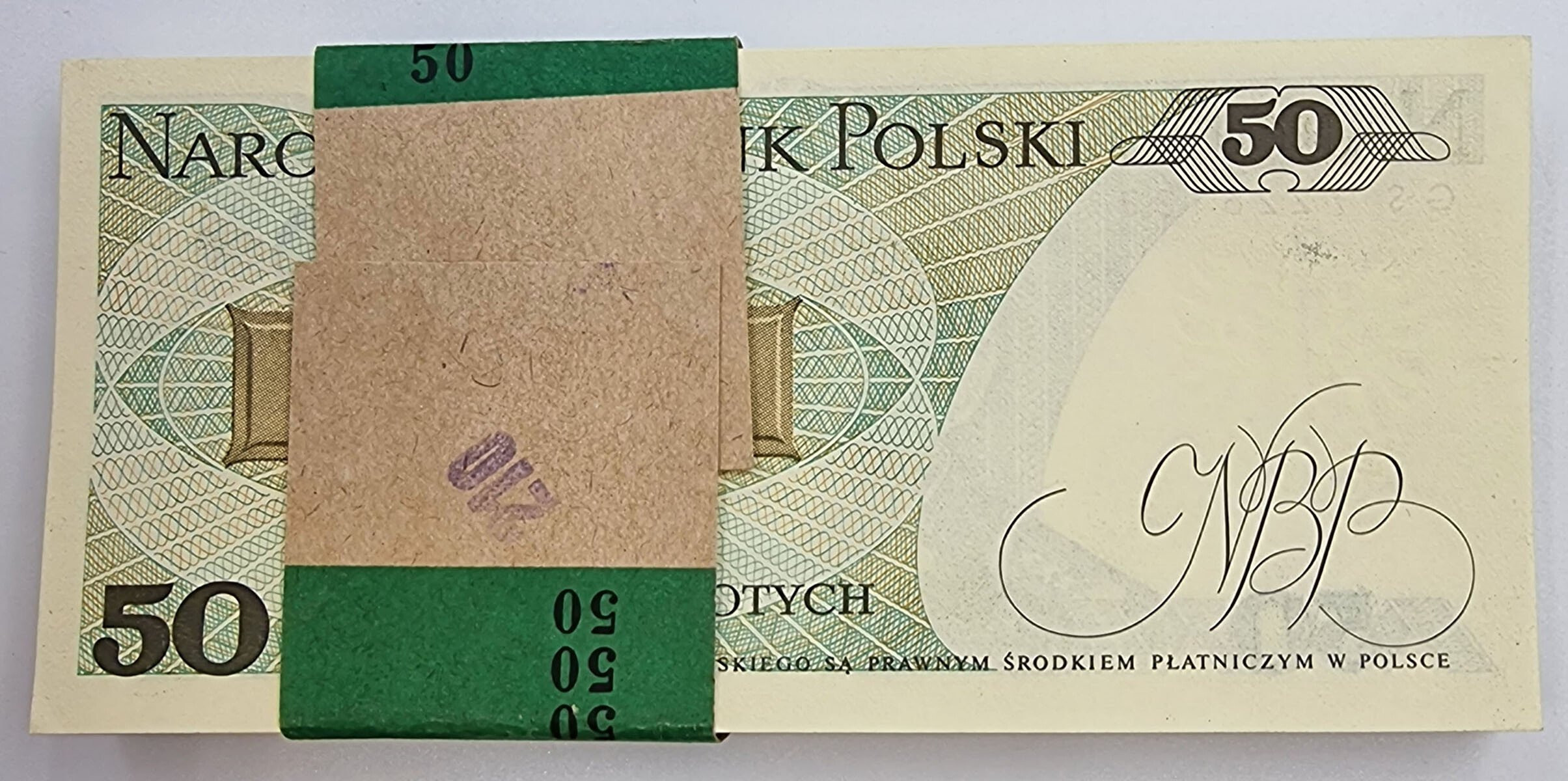 PRL. 50 złotych 1988 seria GS - PACZKA BANKOWA