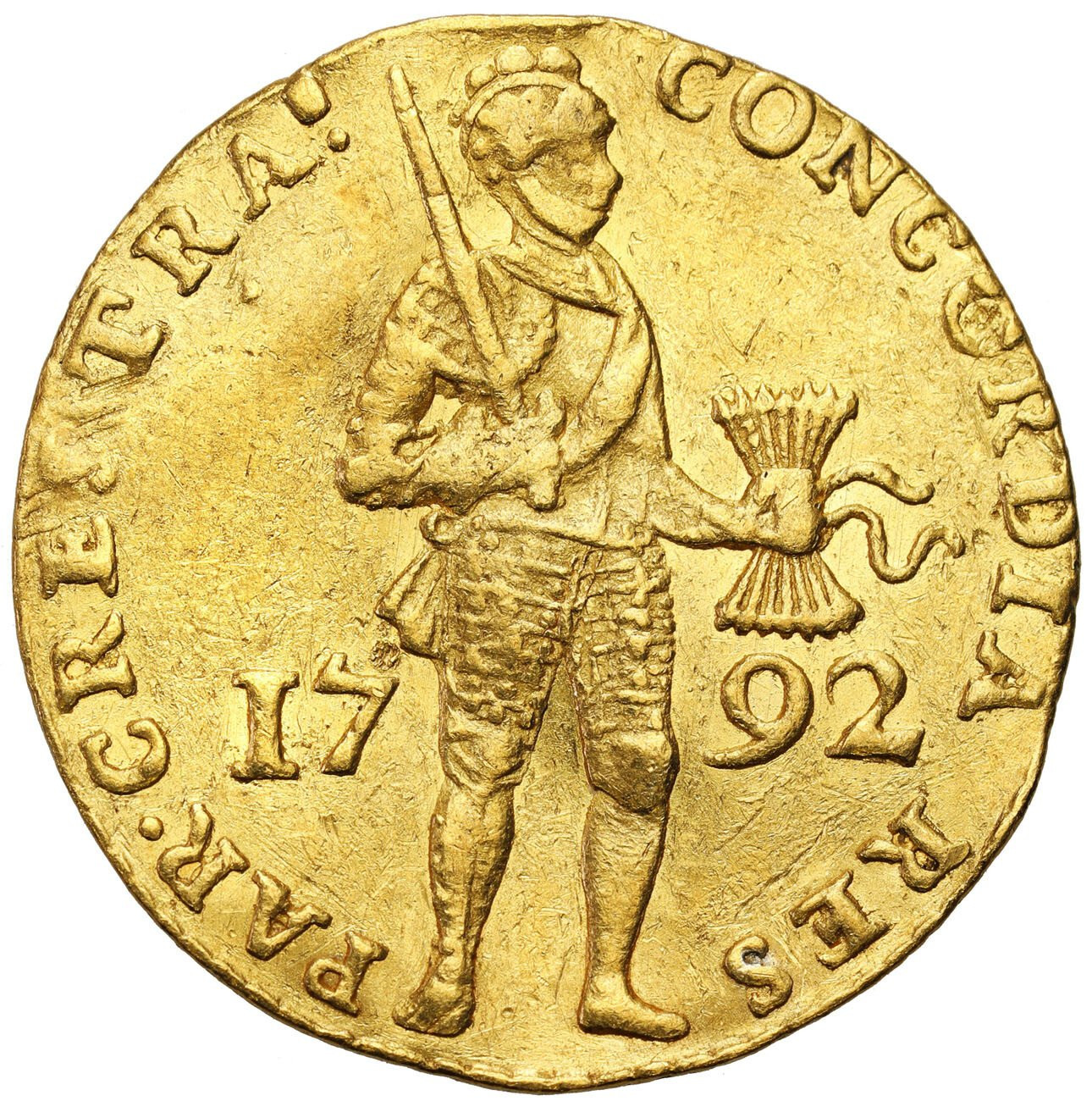 Niderlandy, Utrecht. Dukat 1792 archiwum.niemczyk.pl